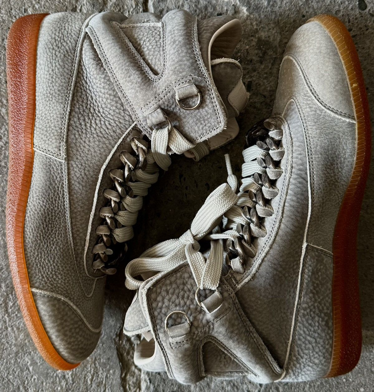 Maison Margiela Maison Margiela - FW11 - Bulldog Chain High Top Sneaker Size US 8 / EU 41 - 8 Thumbnail