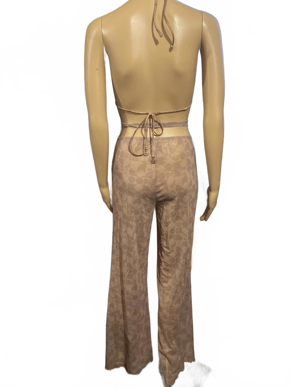 Other Sports Illustrated Brown 2Piece Halter Top Flared Pants OS Size ONE SIZE - 6 Thumbnail