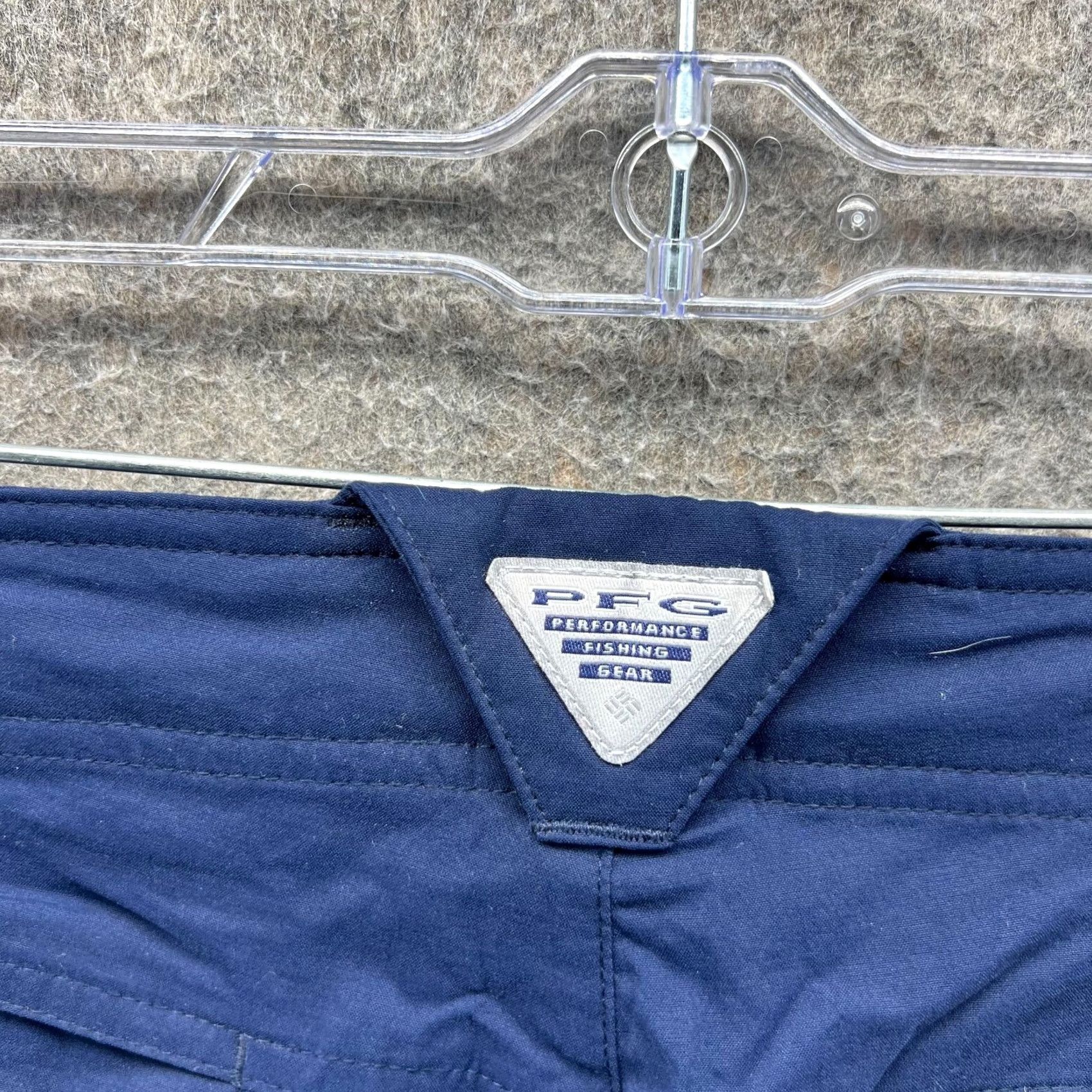 Vintage Columbia Pants Womens 10 32L Blue Chino PFG Omni Shield Outdoors Hiking Travel Pants Casual Womens 10 32L Blue Chino Bit Size 24" / US 00 / IT 34 - 5 Thumbnail