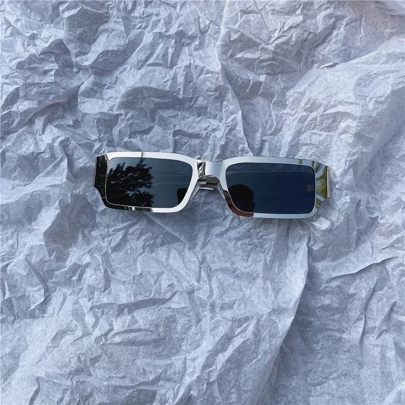 Japanese Brand Silver square sunglasses uv Size ONE SIZE - 4 Thumbnail