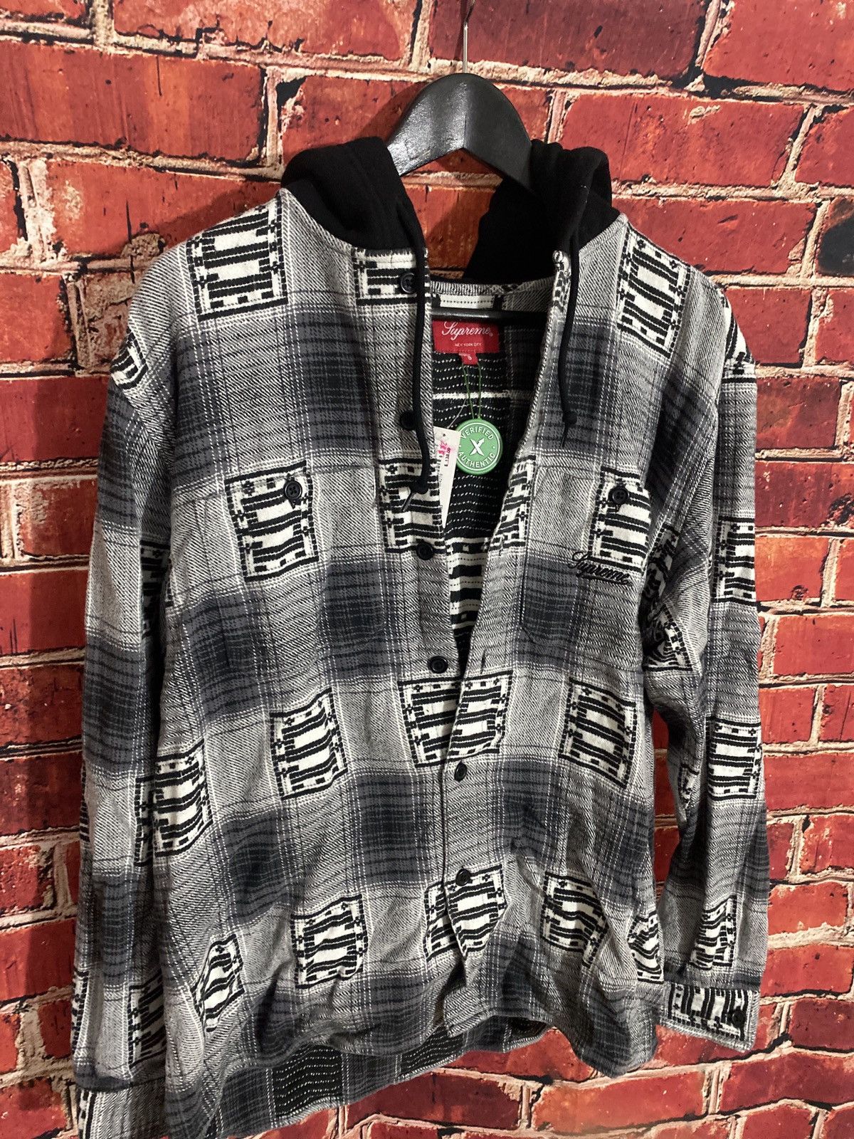 Supreme Supreme Hooded Shadow Plaid Shirt Size US S / EU 44-46 / 1 - 4 Thumbnail