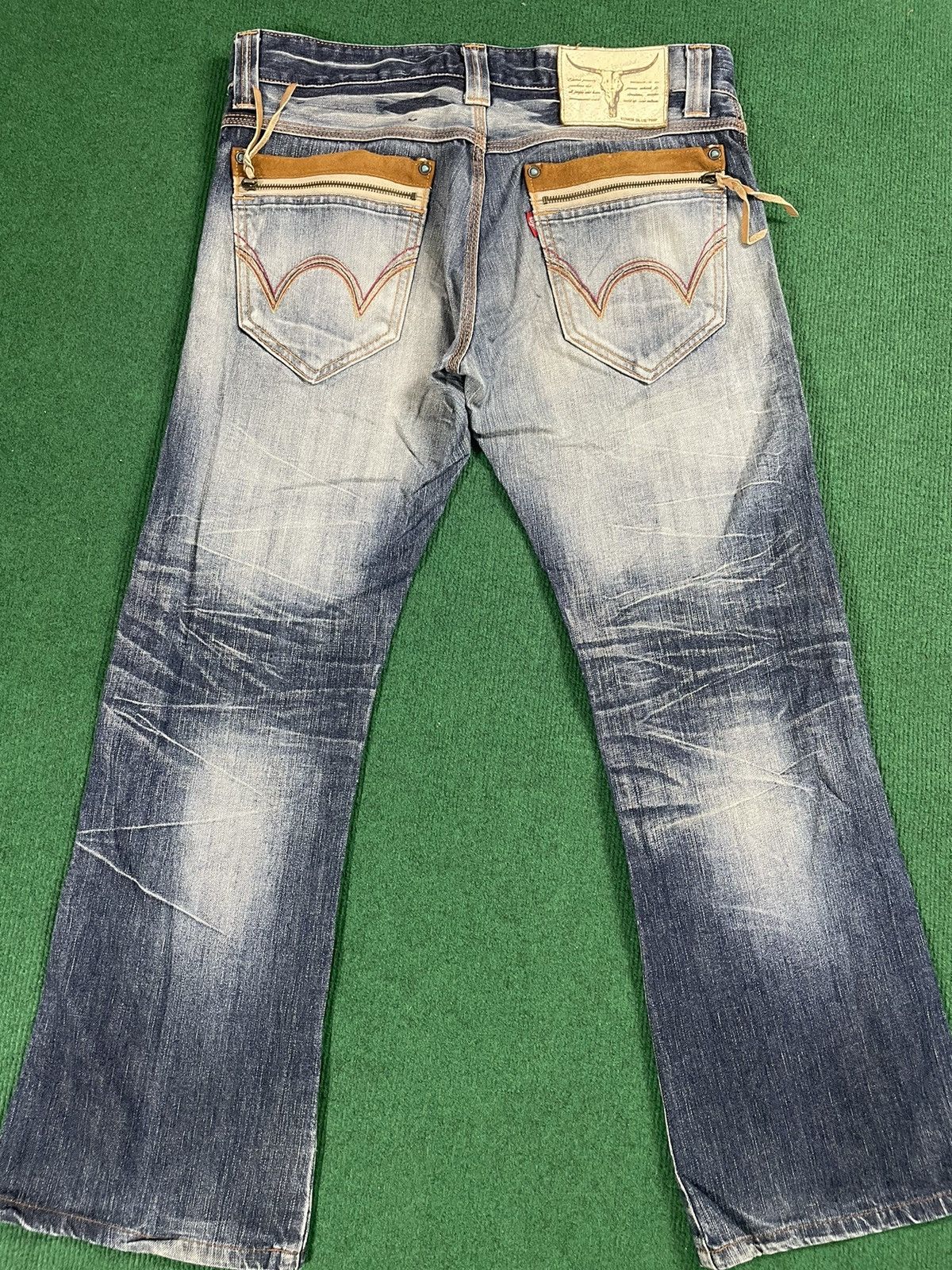 Edwin Vintage Edwin Distressed Jeans Flair Cut Size US 34 / EU 50 - 5 Thumbnail