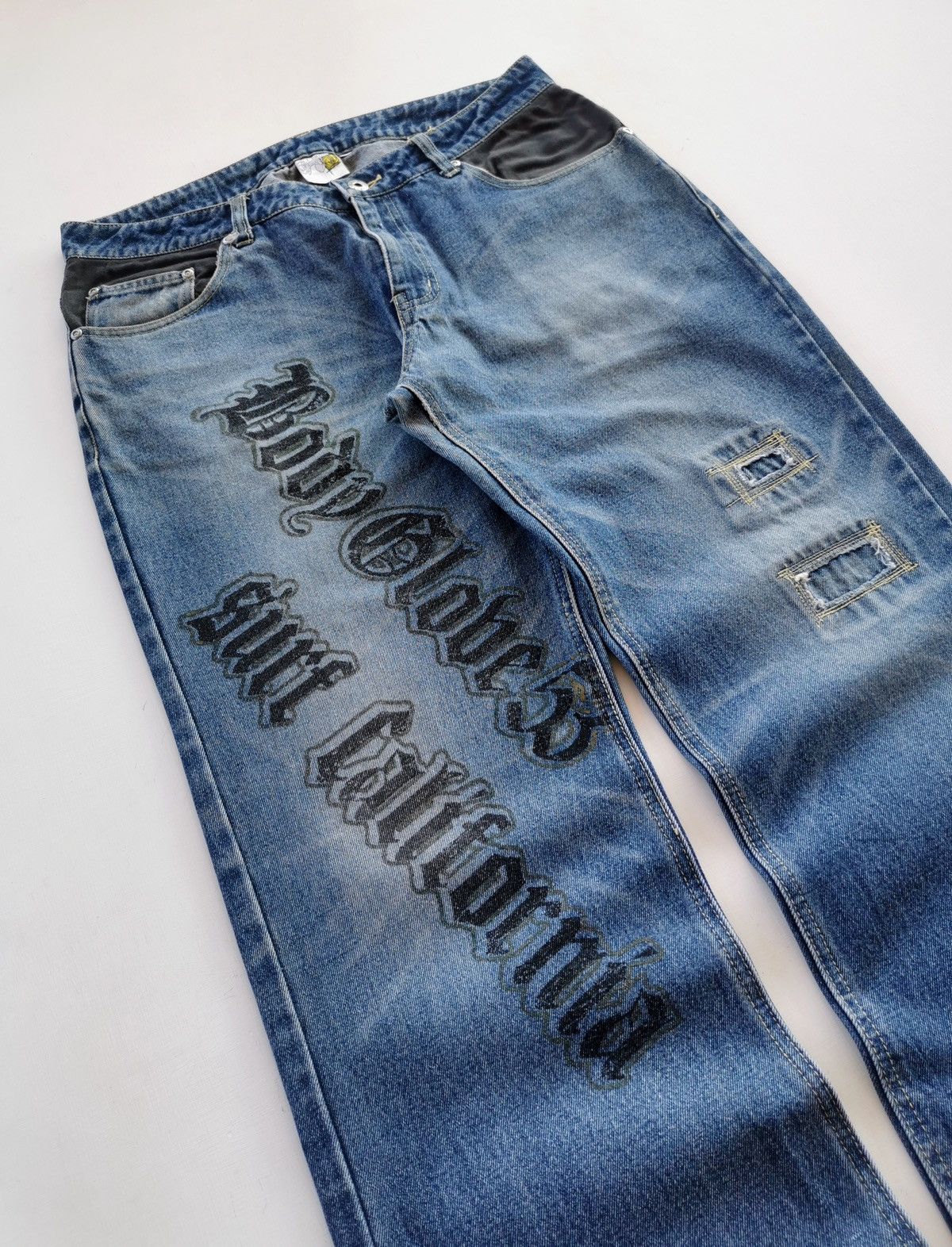 Vintage Vintage Body Glove Signature Print Loose Fit Jeans Size US 33 - 2 Thumbnail