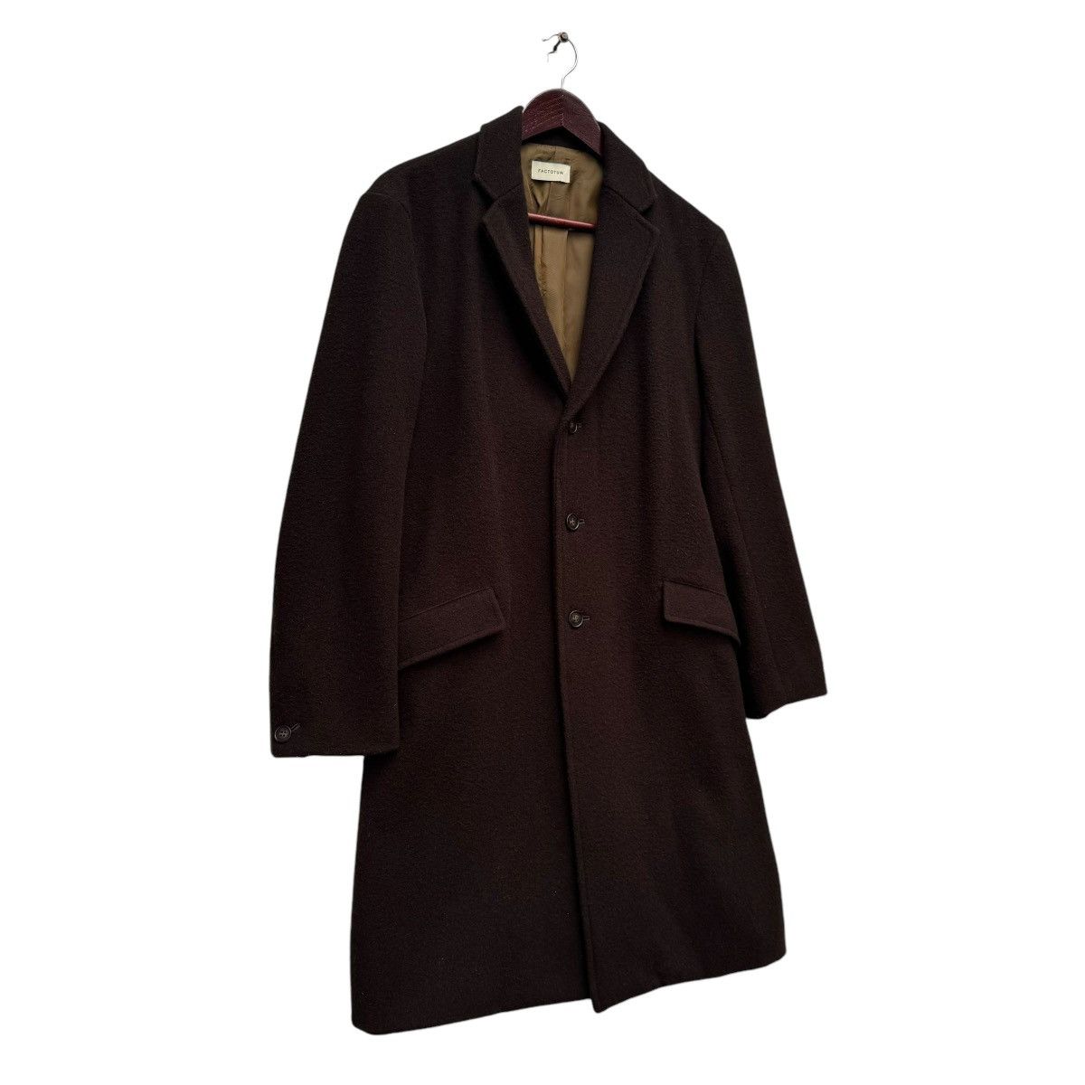 FACTOTUM × Japanese Brand Factotum Wool Long Coat Size US S / EU 44-46 / 1 - 2 Thumbnail