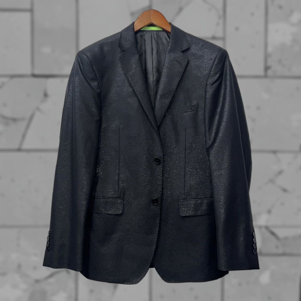 Salvatore Ferragamo Salvatore Exte Modern Fit Sport Coat Mens US Size 38R Black Shiny Size US XXS / EU 40 - 1 Thumbnail