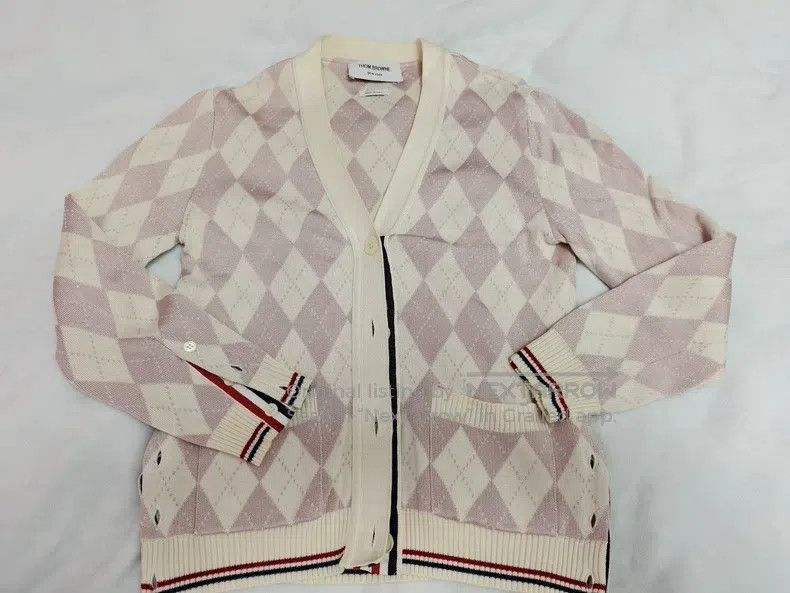Thom Browne Thom Browne Pink diamond-patterned knit suit Size S / US 4 / IT 40 - 6 Thumbnail