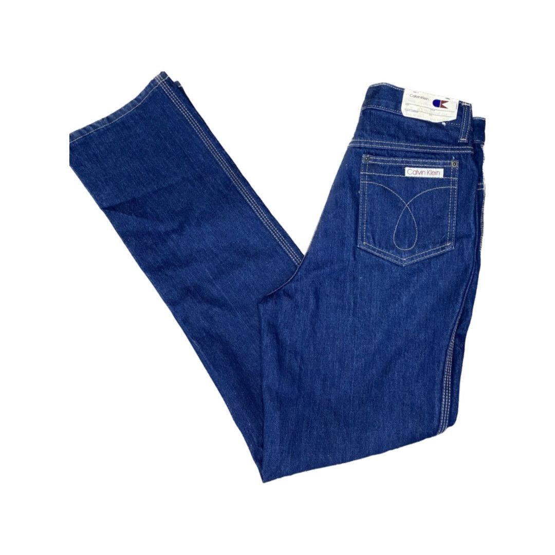 image of Calvin Klein Jeans 5 Pocket Cotton Deadstock NWT 70's in Blue, Women's (Size 28)