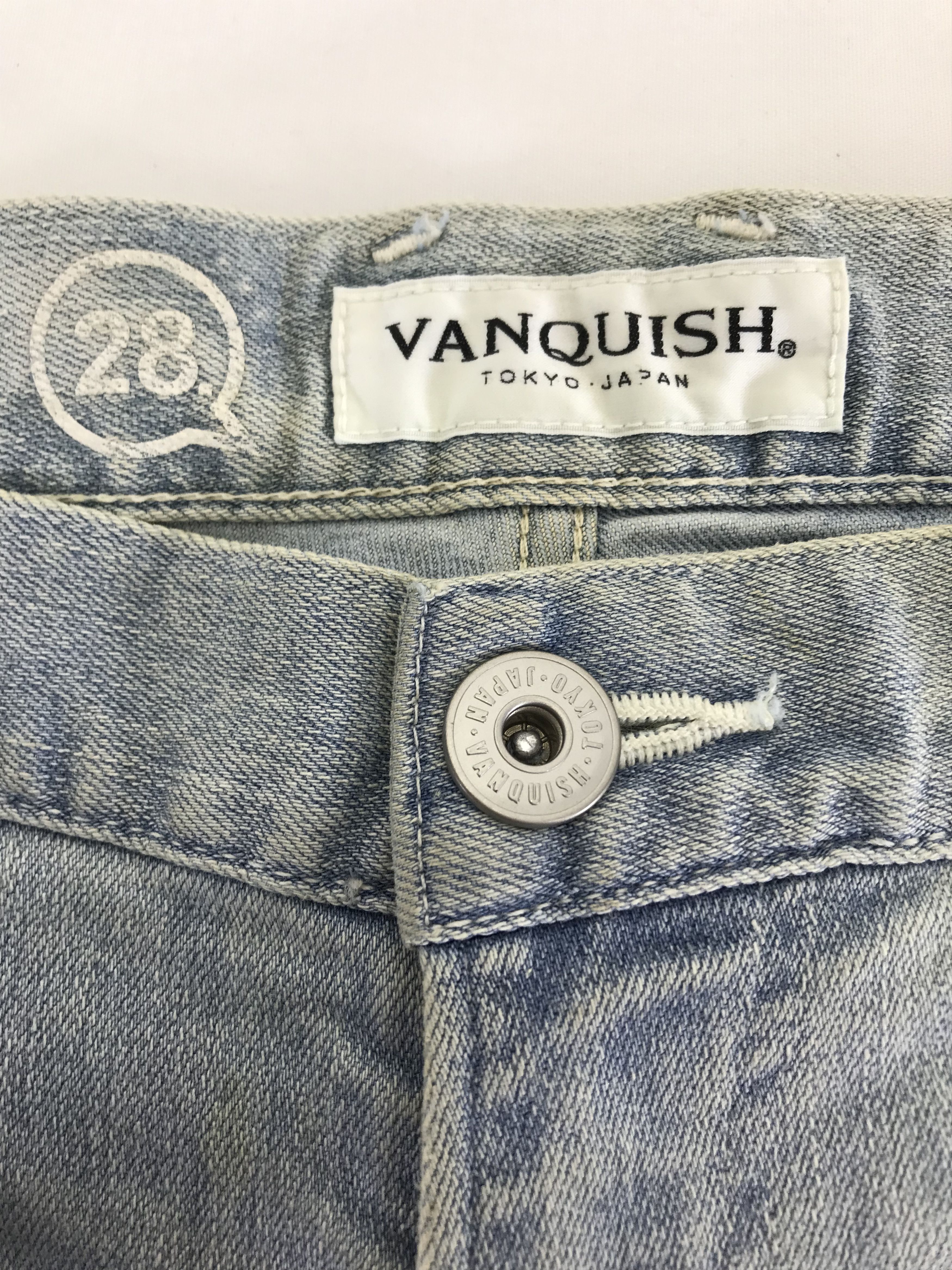 Vanquish Vintage Vanquish Faded Waxed Blue Skinny Jeans Size 28" / US 6 / IT 42 - 11 Thumbnail