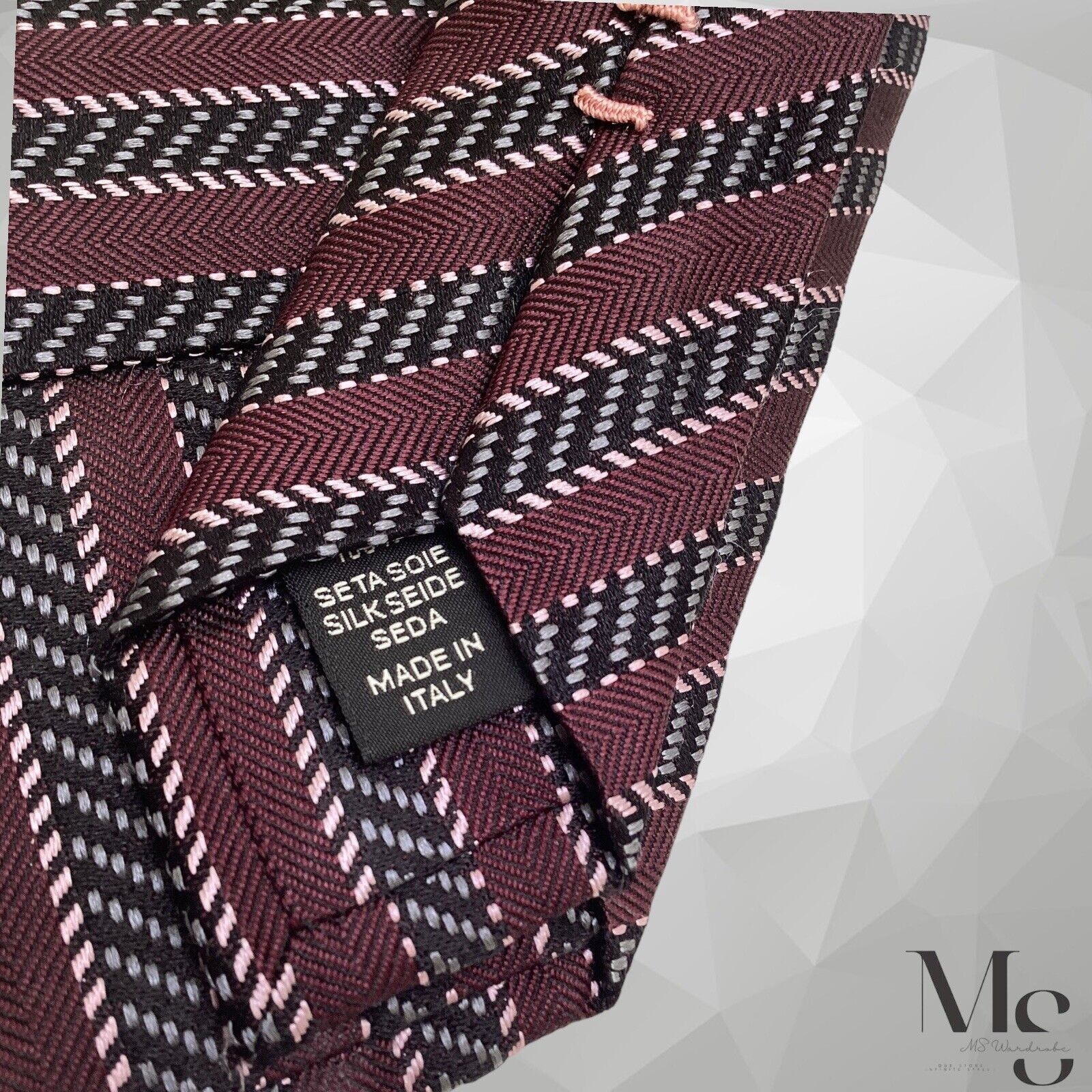 Ermenegildo Zegna ERMENEGILDO ZEGNA PREMIUM Purple Striped Luxury Silk Tie Ita Size ONE SIZE - 6 Thumbnail