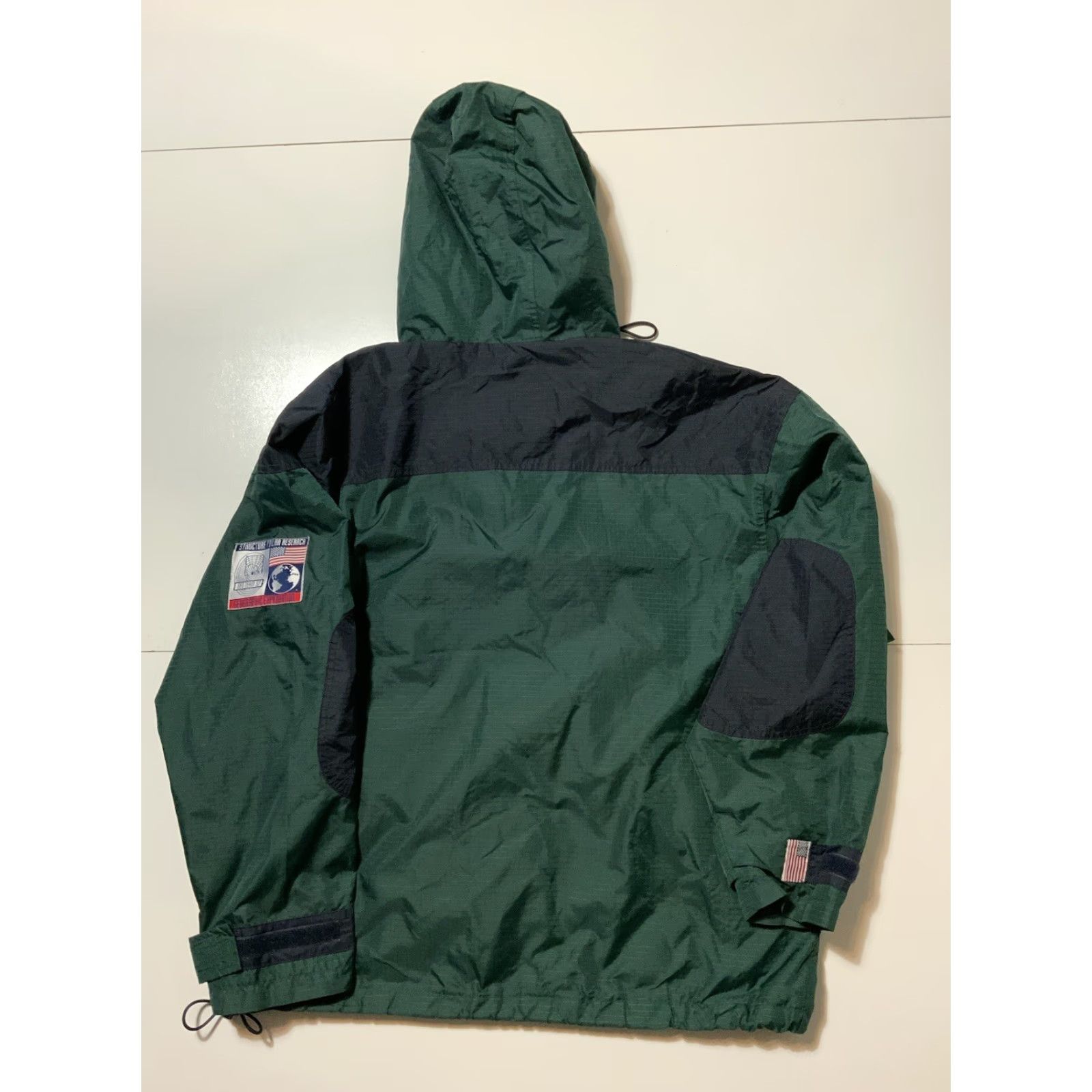 Vintage VINTAGE Structure Geographic Team S97 90s Anorak 1/4 Zip Jacket Sz.S Green Mens Jacket Size US S / EU 44-46 / 1 - 2 Thumbnail