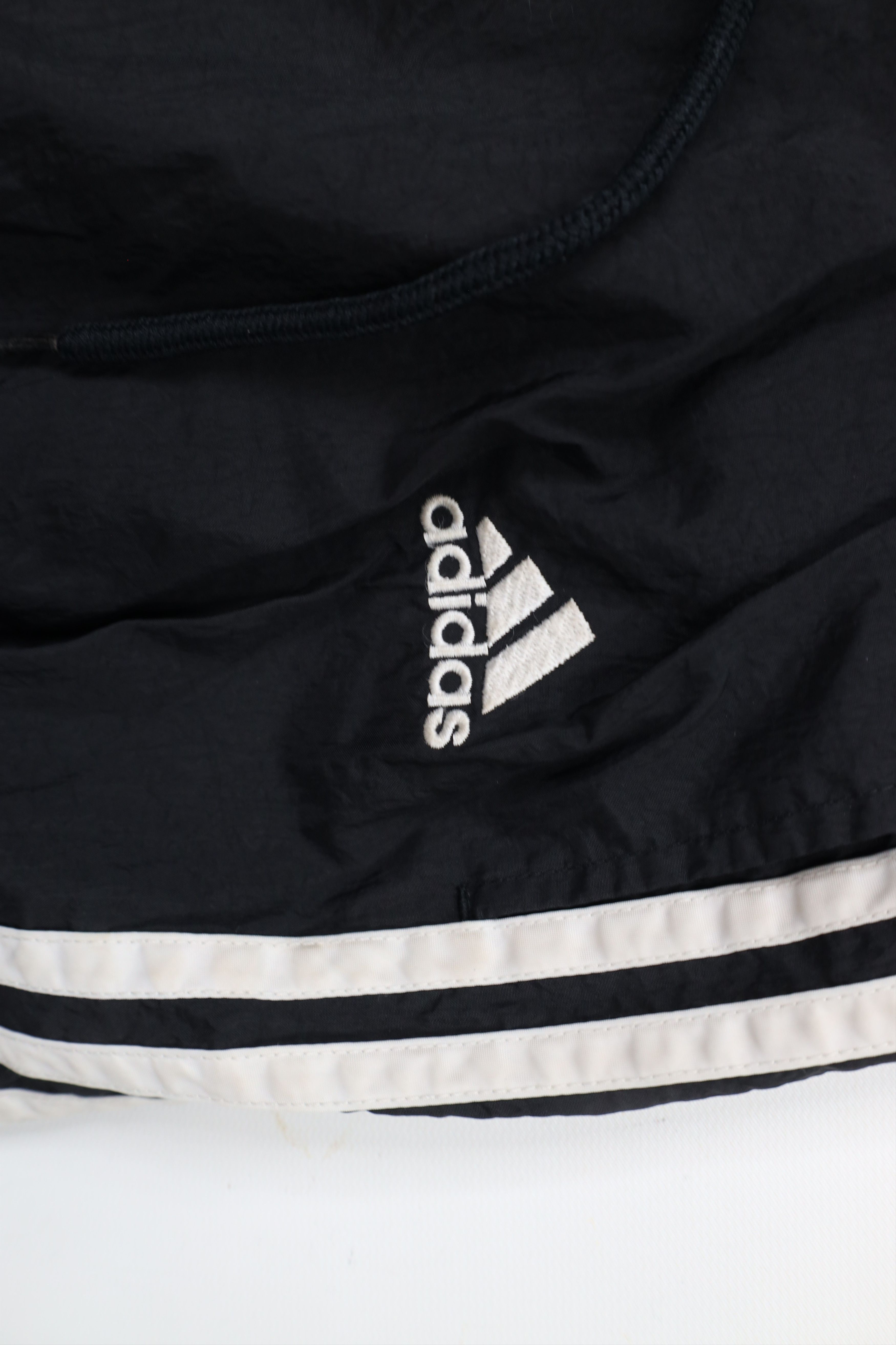 Adidas × Vintage Vintage 90s Adidas Out Striped Nylon Joggers Pants Black Size US 34 / EU 50 - 7 Thumbnail