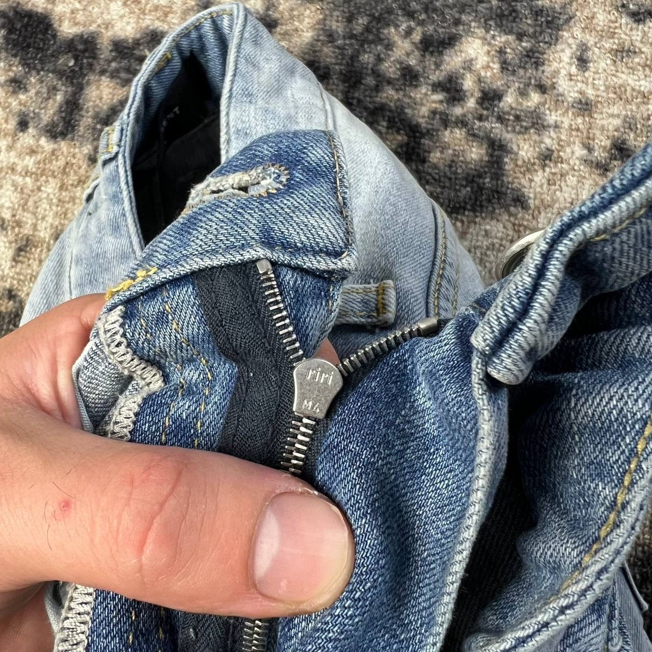 Represent Clo. Represent Distressed Style Blue Denim Jeans Streetwear Y2K Size US 34 / EU 50 - 7 Thumbnail