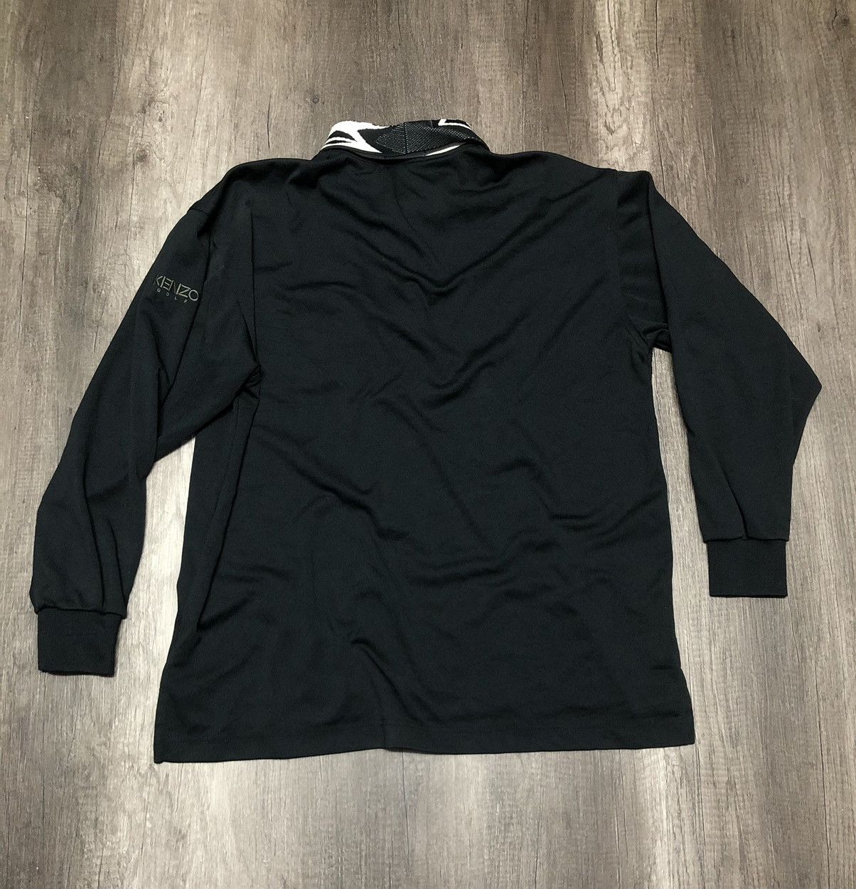 Kenzo × Vintage Vintage Kenzo Golf Pocket Long Sleeve Polo Shirt Size US XL / EU 56 / 4 - 2 Thumbnail