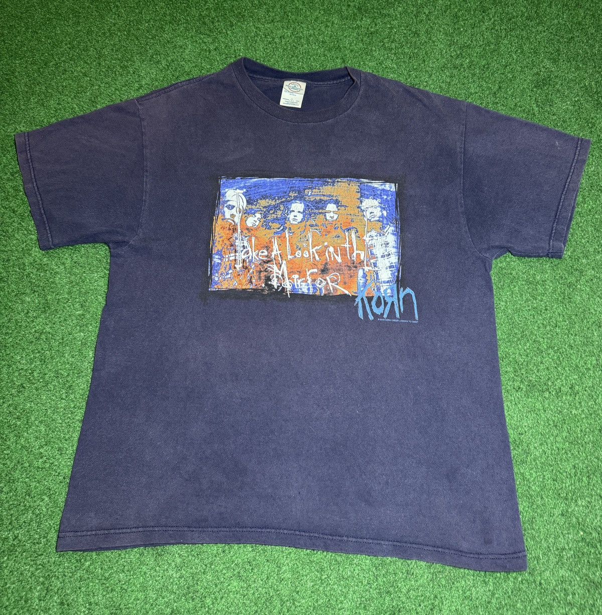 Band Tees × Vintage Vintage Y2K Korn Take A Look In The Mirror Grunge T Shirt Size US L / EU 52-54 / 3 - 1 Thumbnail
