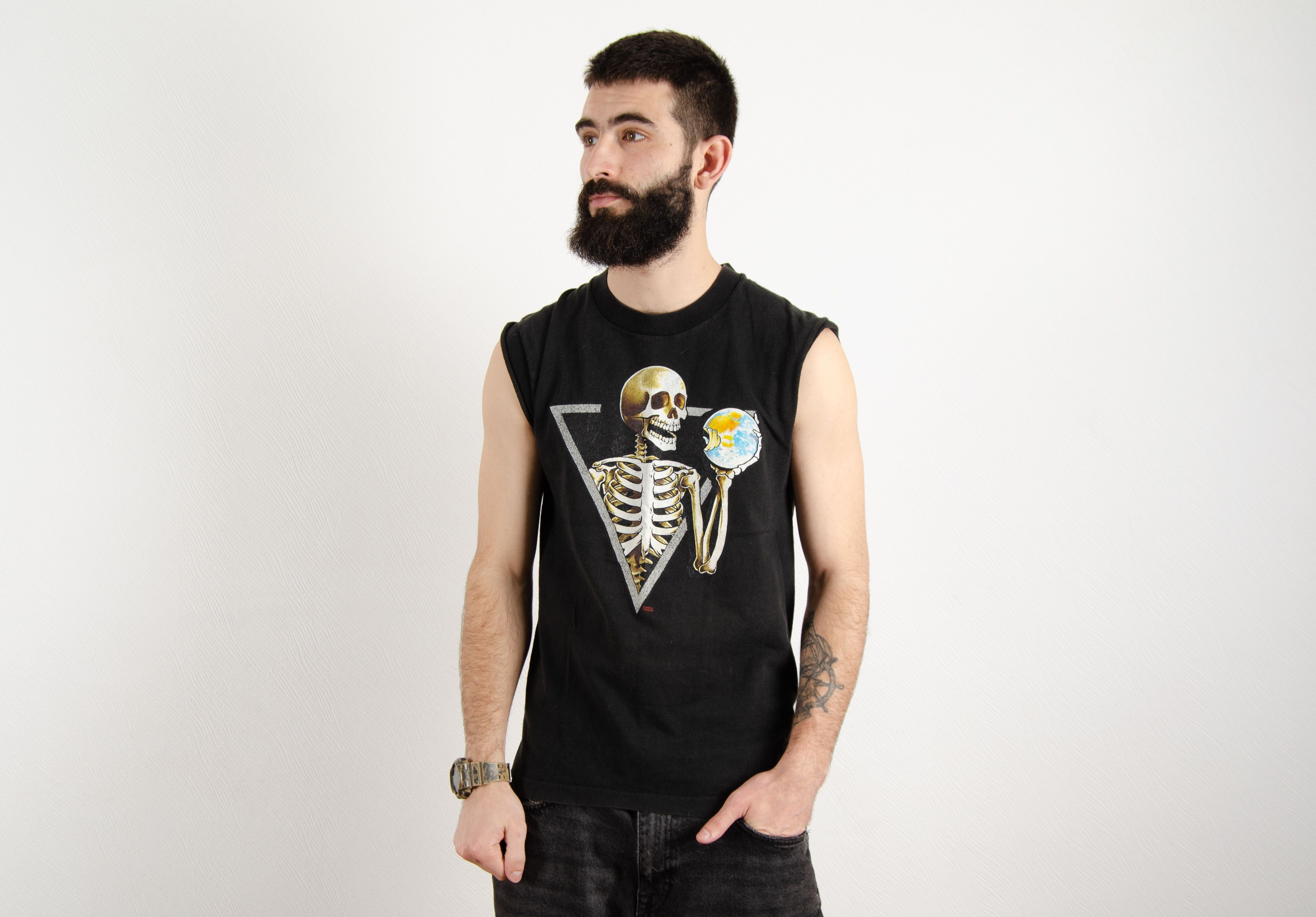 Band Tees Vintage FOTL Apocalypse Tour Graphic T Shirt Tank Skeleton Size US M / EU 48-50 / 2 - 1 Thumbnail
