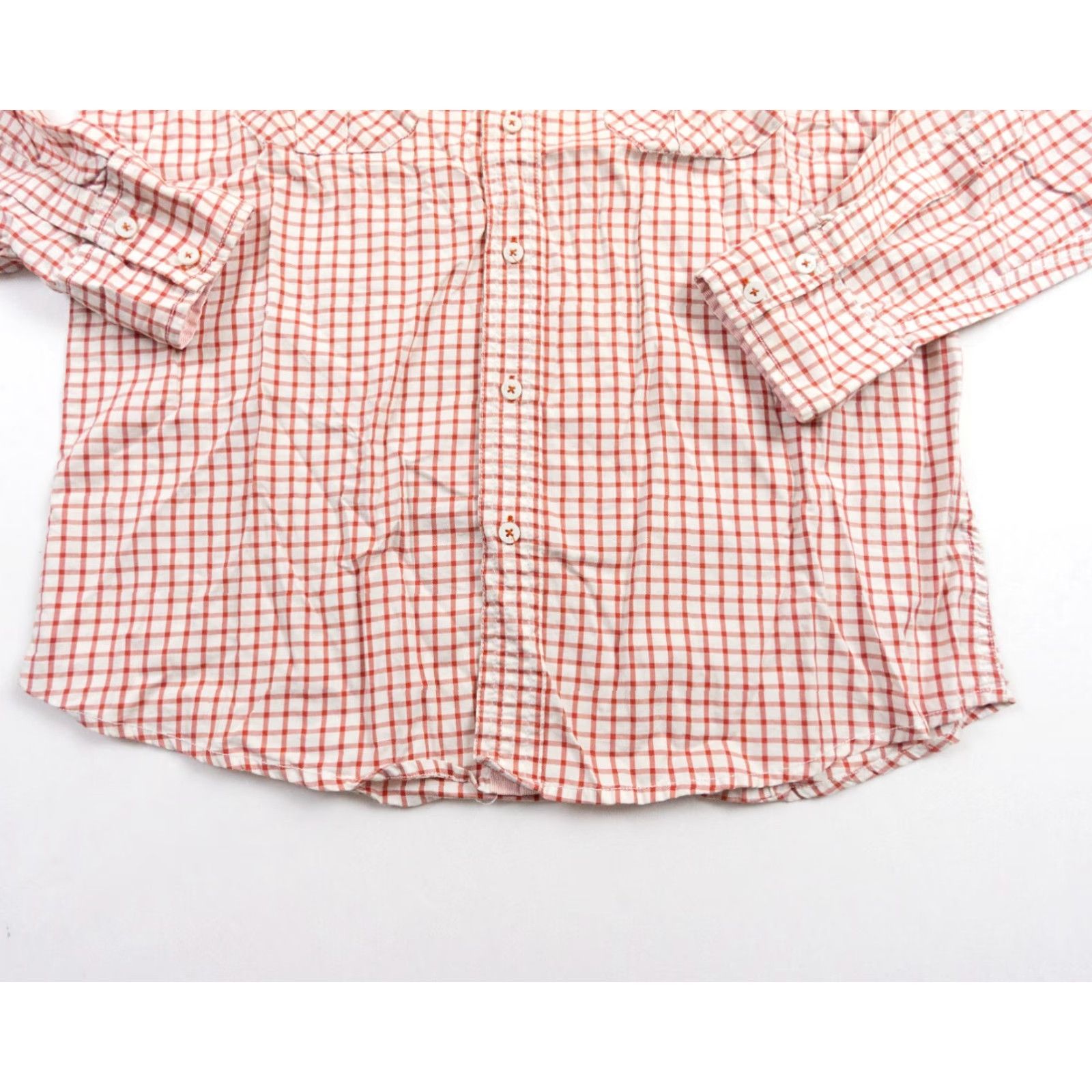Pepe Jeans Pepe Jeans Shirt Mens Large Red Button Down Roll-Up Sleeve Collared Check Casual Formal Button-Up Mens L Red 90s? (No, avoid 90s) Size US L / EU 52-54 / 3 - 5 Thumbnail