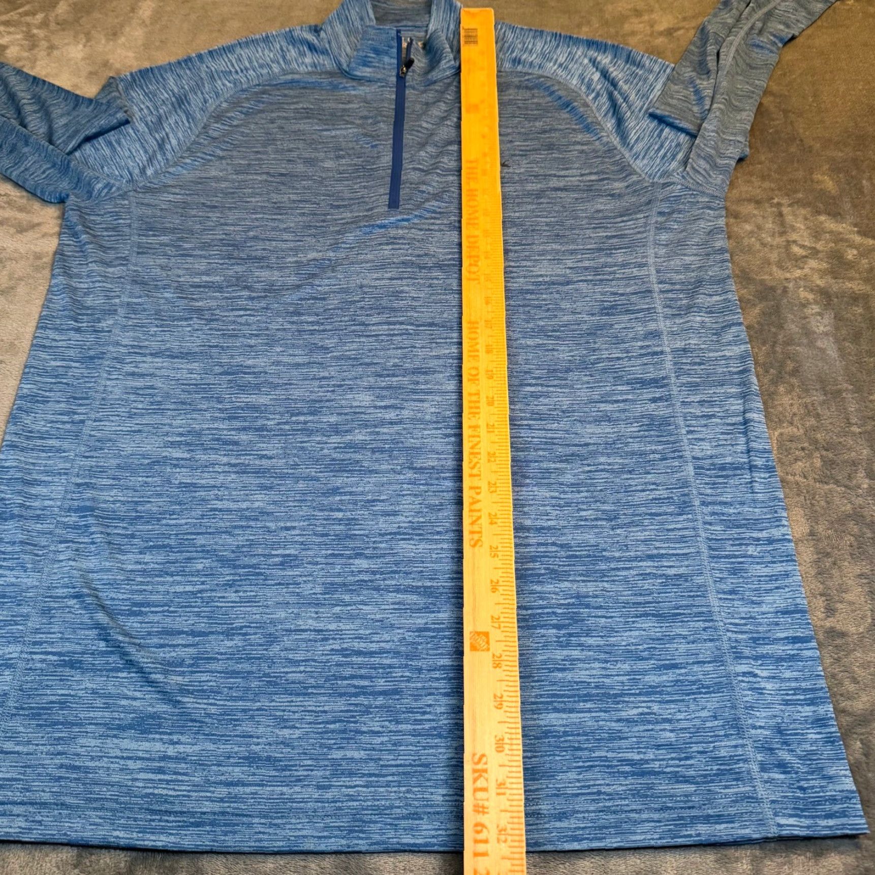 Eddie Bauer VINTAGE Eddie Bauer Blue Space Dye Quarter Zip Pullover Sweater Mens Tall Large TL Size US L / EU 52-54 / 3 - 7 Thumbnail