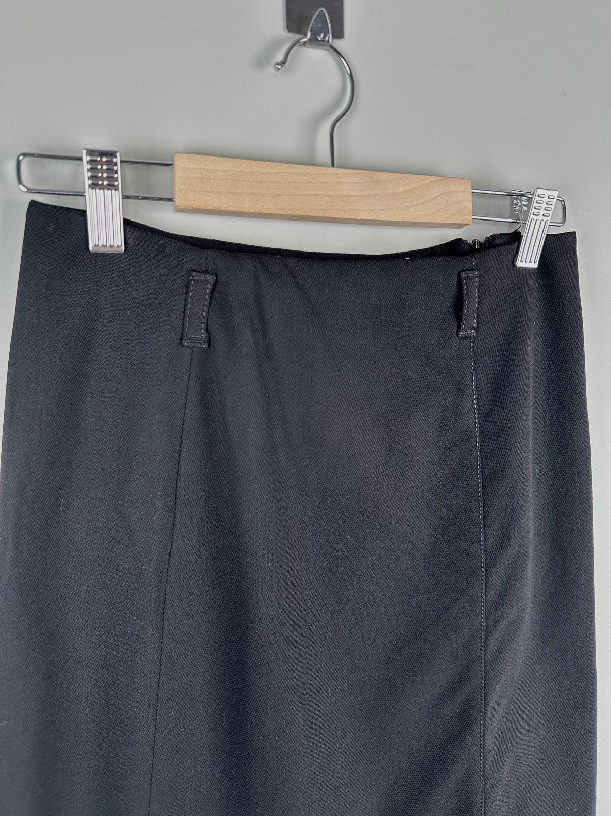 Prada Pencil Wool Skirt Womens