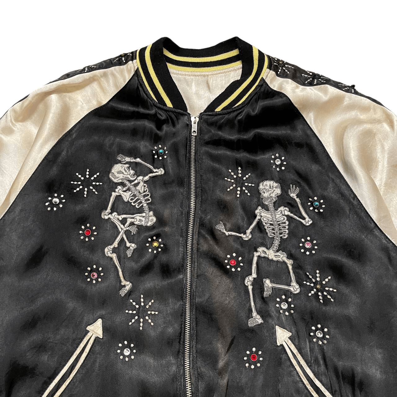 Tailor Toyo Vintage Sukajan Souvenir Jacket Skeletons Embroidery Size US M / EU 48-50 / 2 - 4 Thumbnail