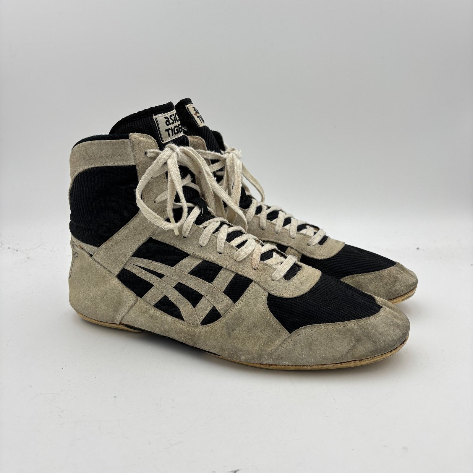 Vintage 80s Asics Tiger Split Second Wrestling Shoes Mens 13