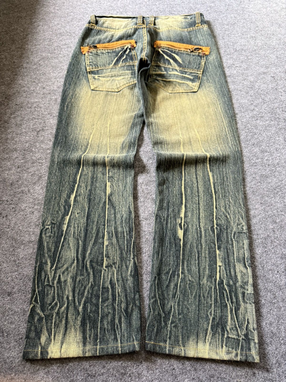 Japanese Brand Clone Devgru Japan Artisal Mud Wash Wrinkle Texture Jeans Size US 30 / EU 46 - 1 Thumbnail