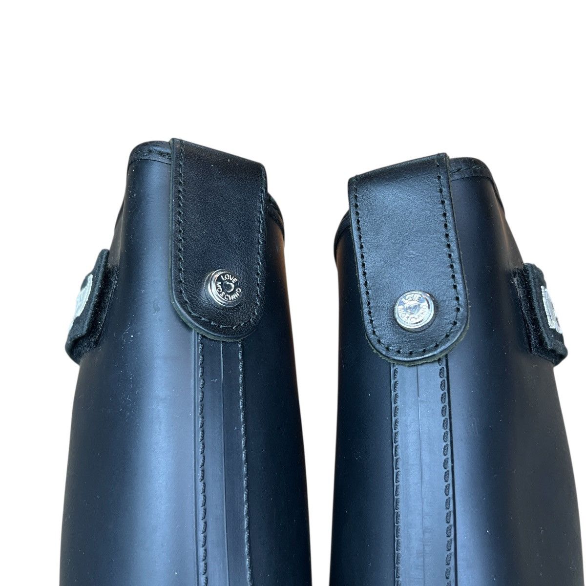 Love Moschino Love Moschino Rubber Rain Boots W’ Knee High Logo Wellies Size US 6 / IT 36 - 5 Thumbnail
