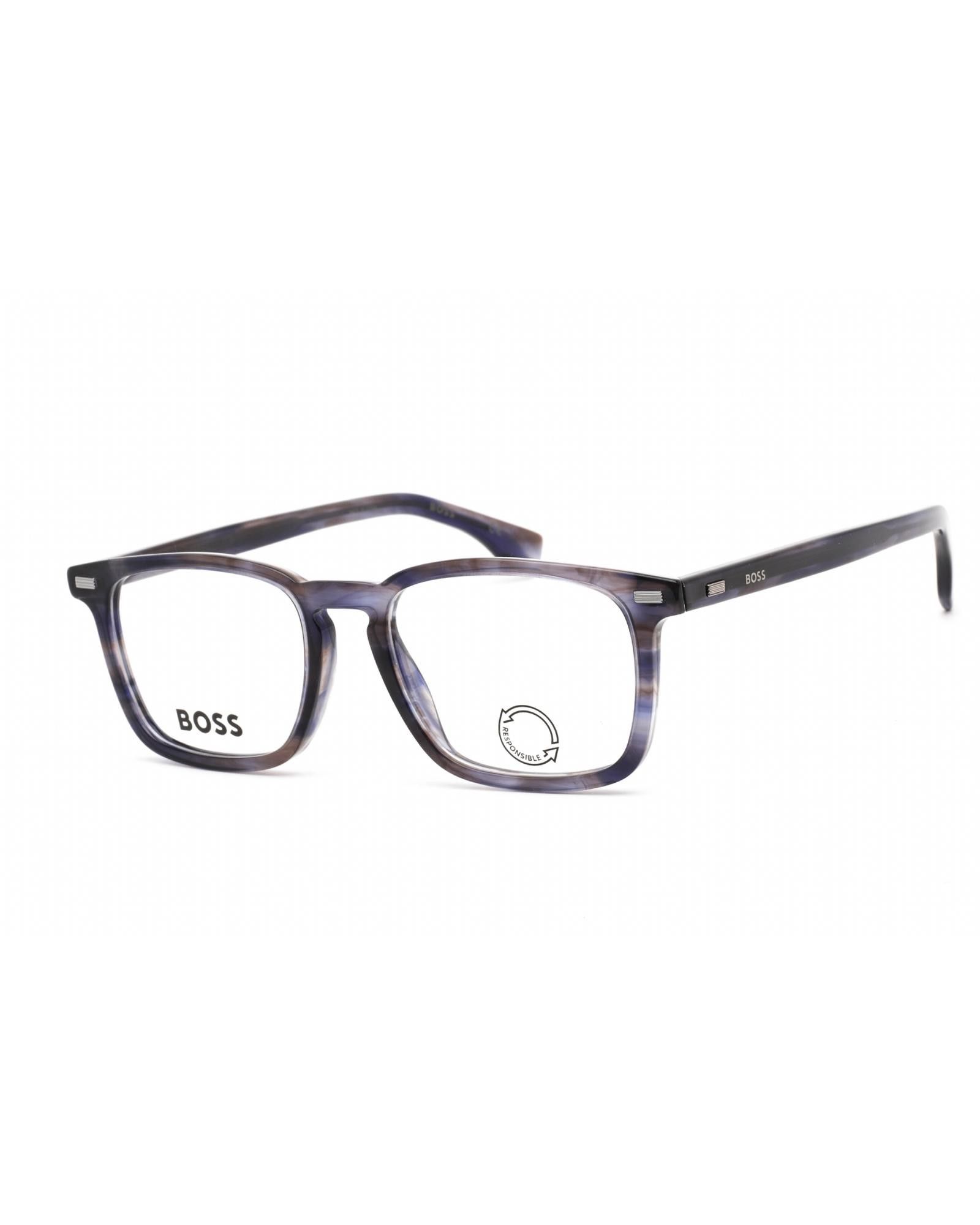 image of Hugo Boss Boss 1368 Eyeglasses Blue Havana / Clear Lens, Men's