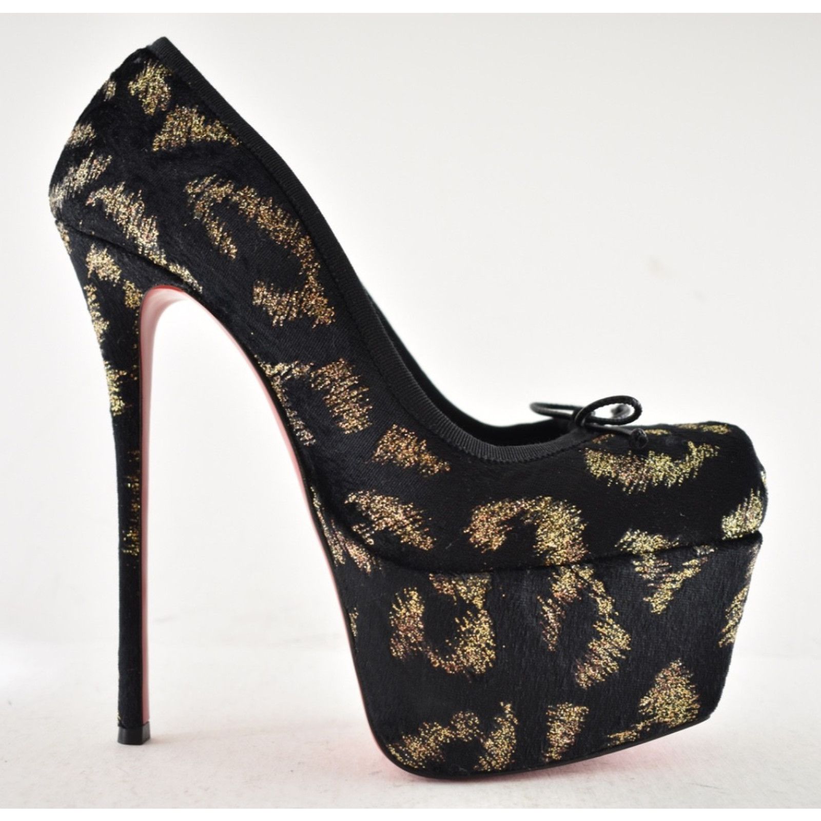 Christian Louboutin Christian Louboutin Cassia Nodo Alta Black Platform Pump 36 Size US 5 / IT 35 - 2 Thumbnail