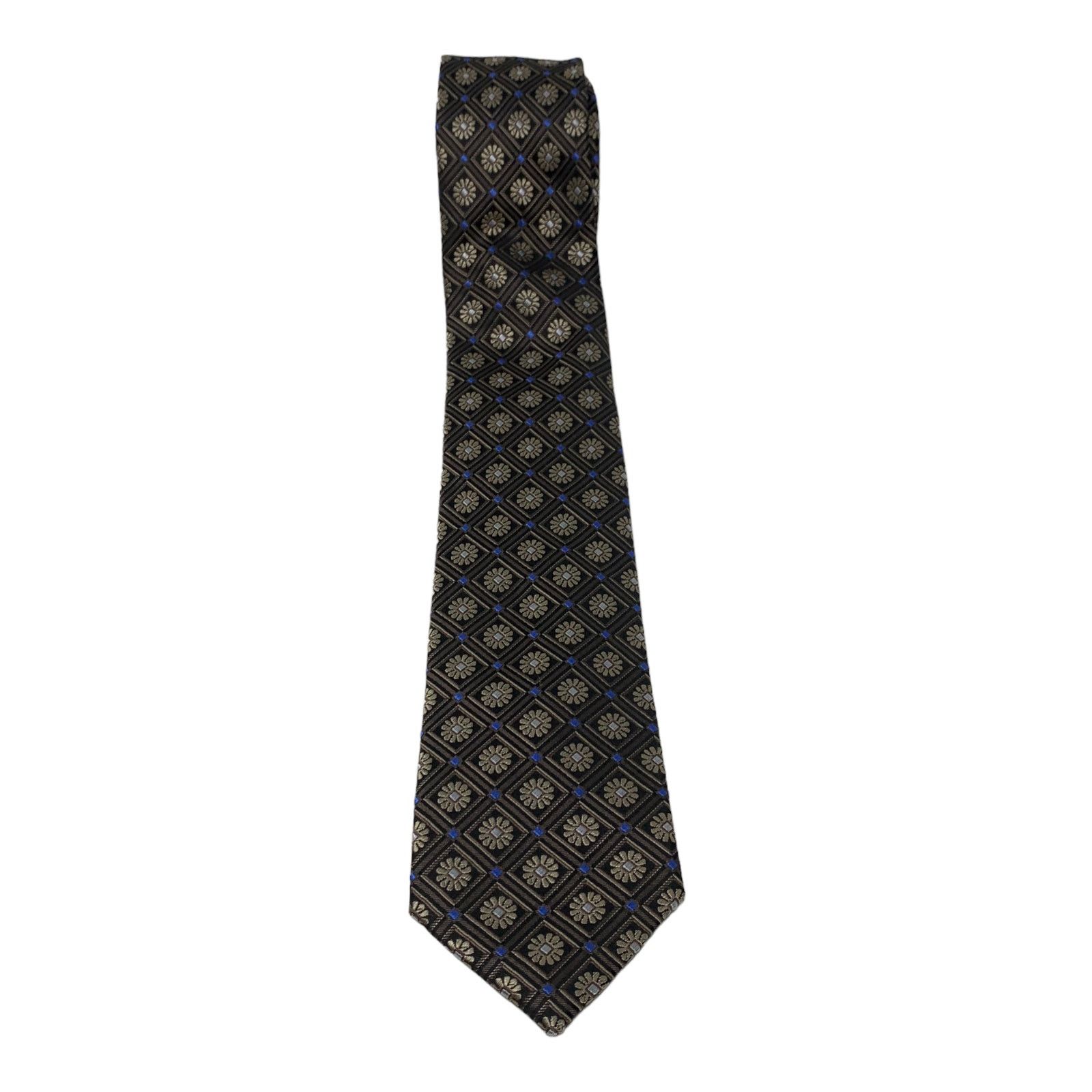 Sean John Sean John black gold floral tie Size ONE SIZE - 3 Thumbnail