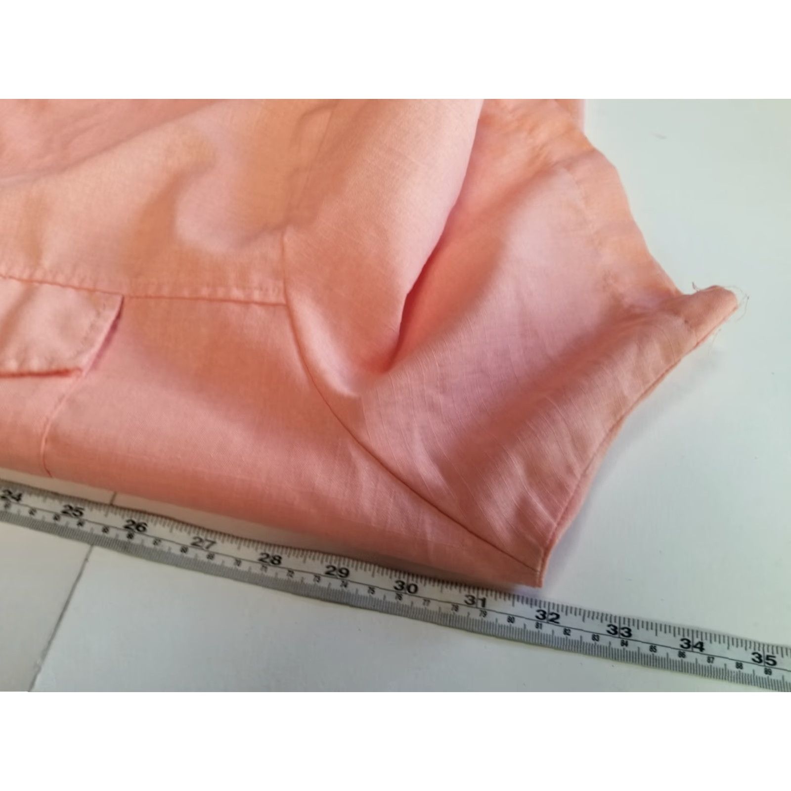 Haband VINTAGE Haband Shirt Mens 2XL Short Sleeve Button-Up Peach Linen Blend Lightweight Casual Buttons Pocket Collared Regular Mens Size US XXL / EU 58 / 5 - 4 Thumbnail