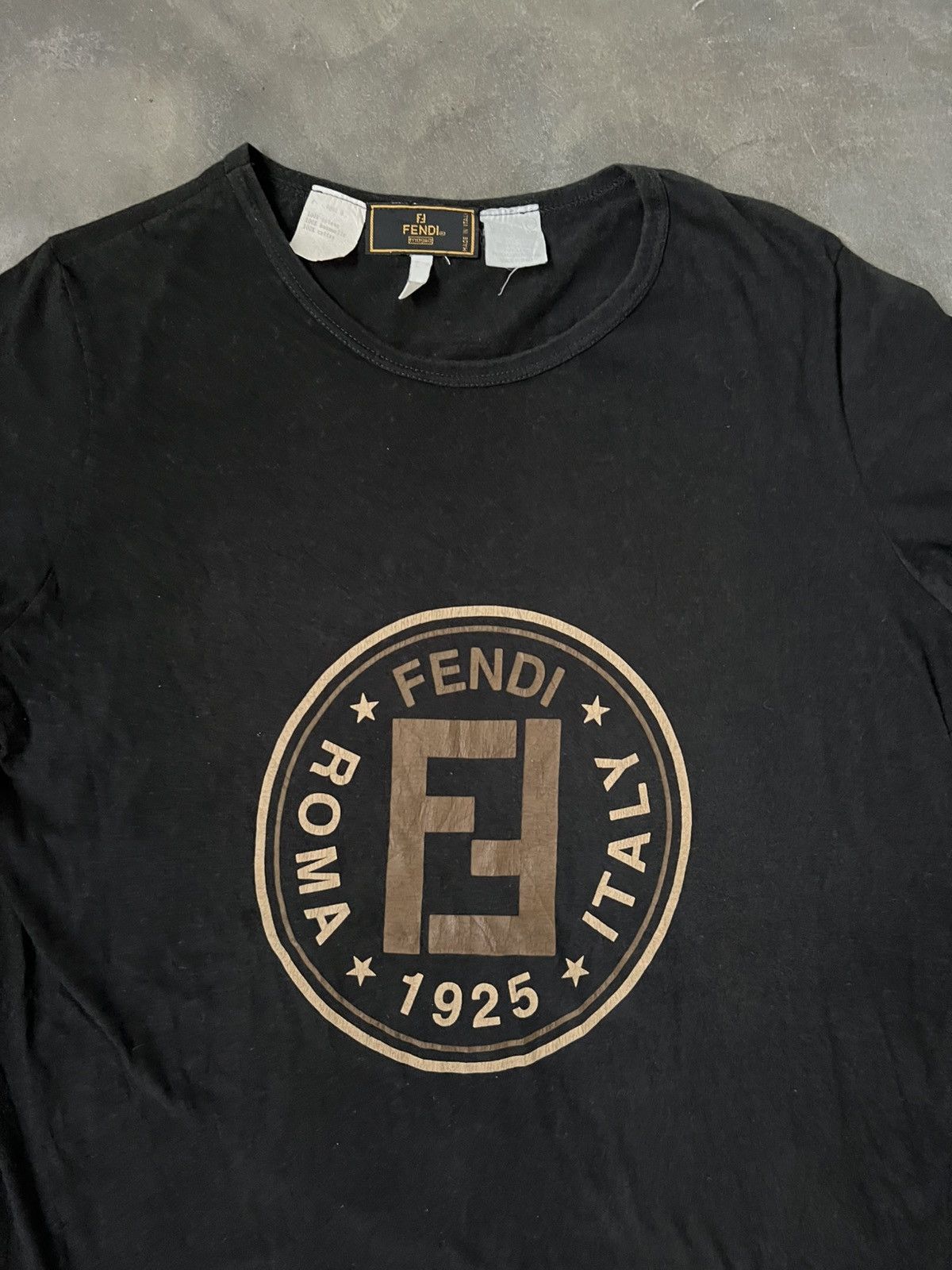 Fendi Fendi Tshirt Big Logo Roma Italy Vintage Size US L / EU 52-54 / 3 - 5 Thumbnail