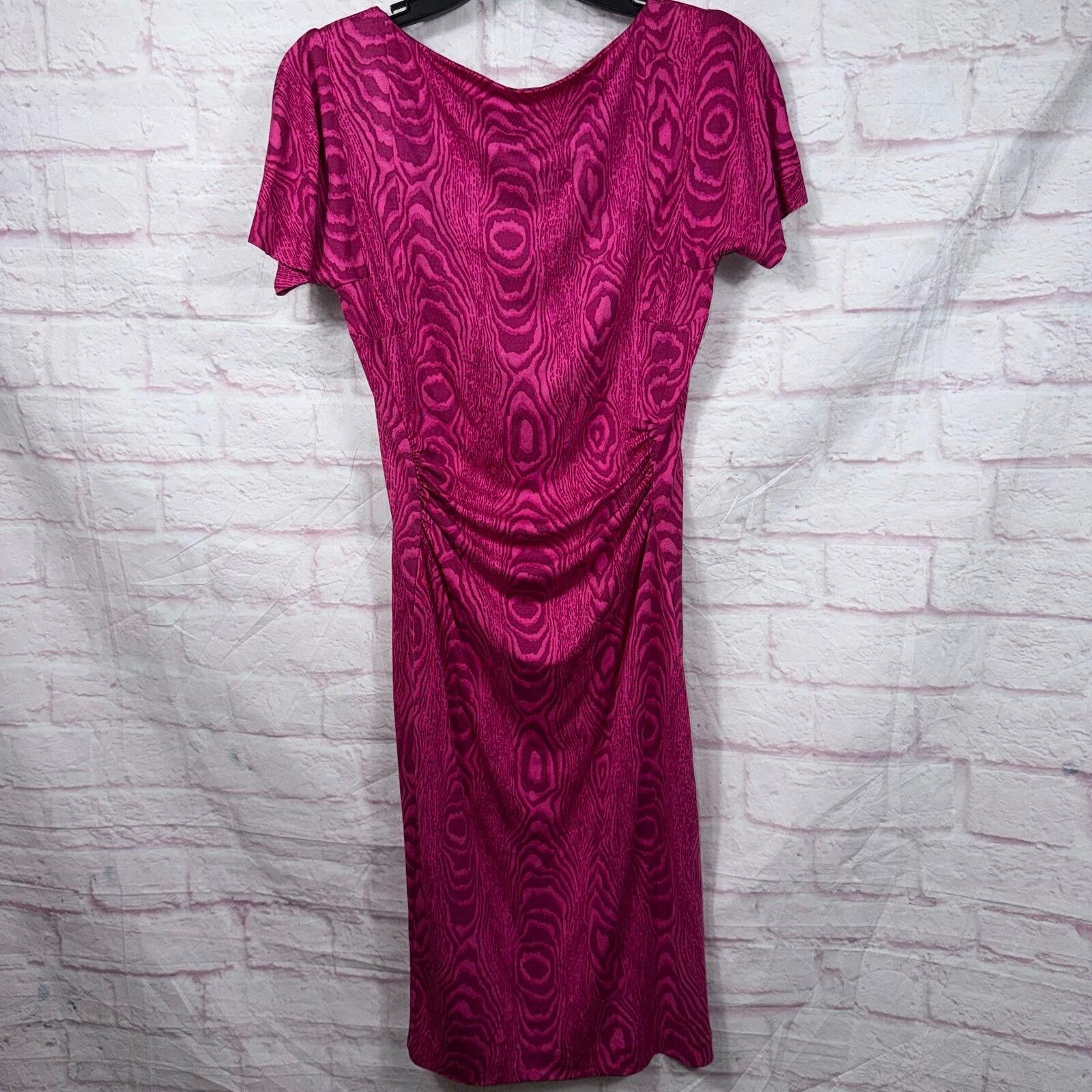 Diane von Furstenberg Diane von Furstenberg Pink Patterned Dress Size ONE SIZE - 6 Thumbnail