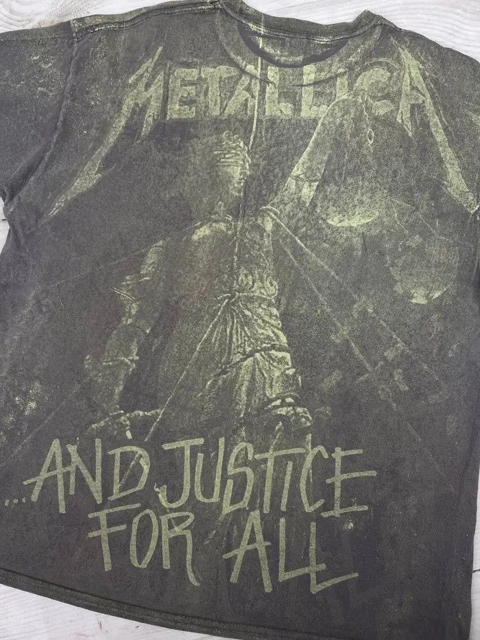 Metallica Vintage Metallica And Justice for All AOP T-Shirt 00s Rock Size US XL / EU 56 / 4 - 6 Thumbnail