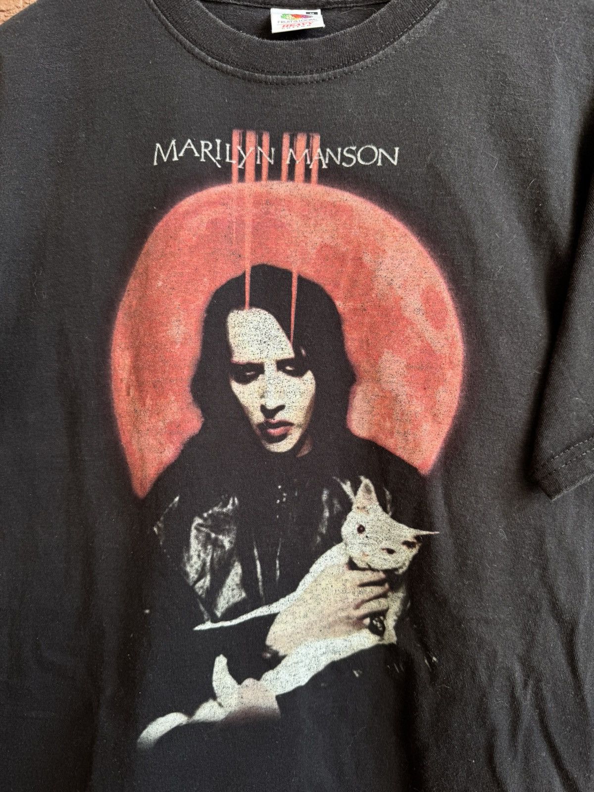 Band Tees Rare Vintage 00s Marilyn Manson Cat Tour Metal Band Tee M Size US M / EU 48-50 / 2 - 2 Thumbnail
