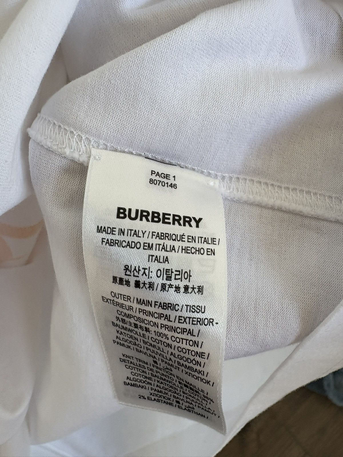 Burberry Burberry oversized thorn t shirt white medium Size US M / EU 48-50 / 2 - 4 Thumbnail