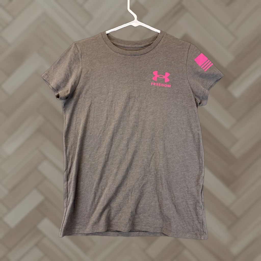 Under Armour Under Armour Shirt Women M Brown Short Sleeve Crew Neck Breathable HeatGear Gym & Training 74-34 Size M / US 6-8 / IT 42-44 - 1 Thumbnail