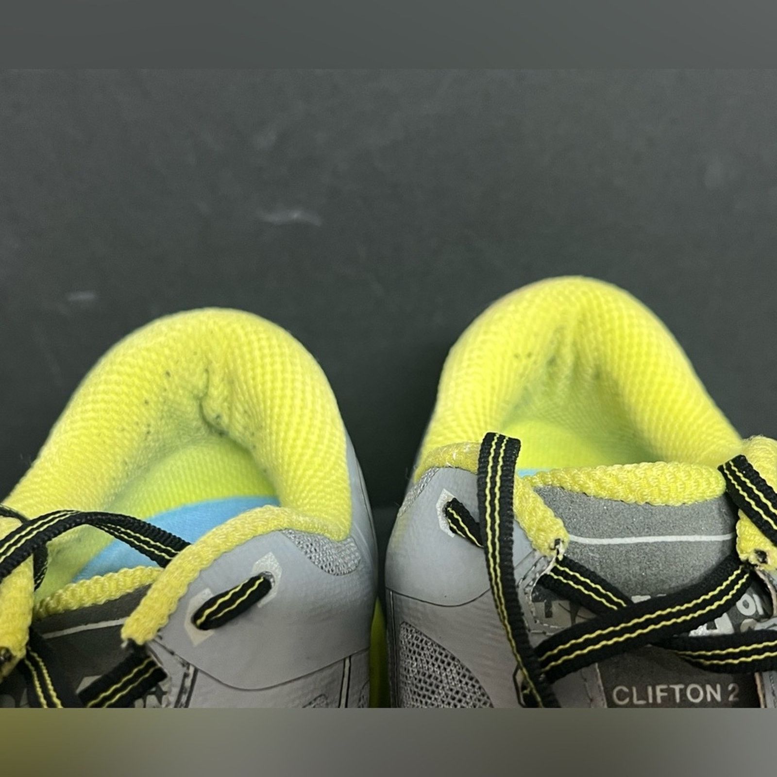 Hoka Hoka Clifton 2 Men’s 13 Grey Acid Yellow Running Shoes EUC Size US 13 / EU 46 - 13 Thumbnail