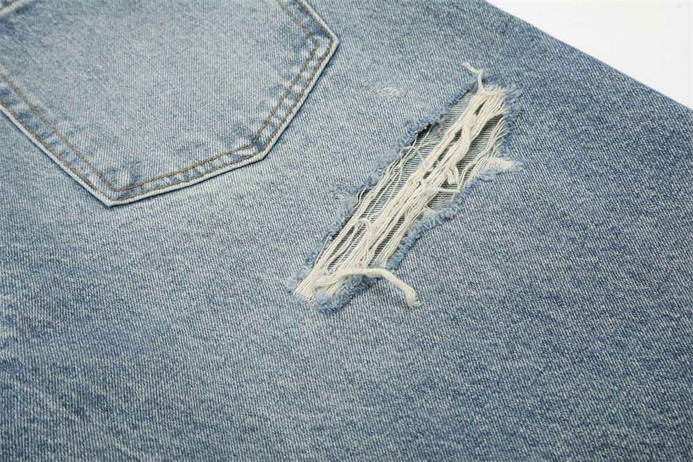 Japanese Brand × Jean Washed distressed loose men's punk ripped jeans Size US 32 / EU 48 - 6 Thumbnail