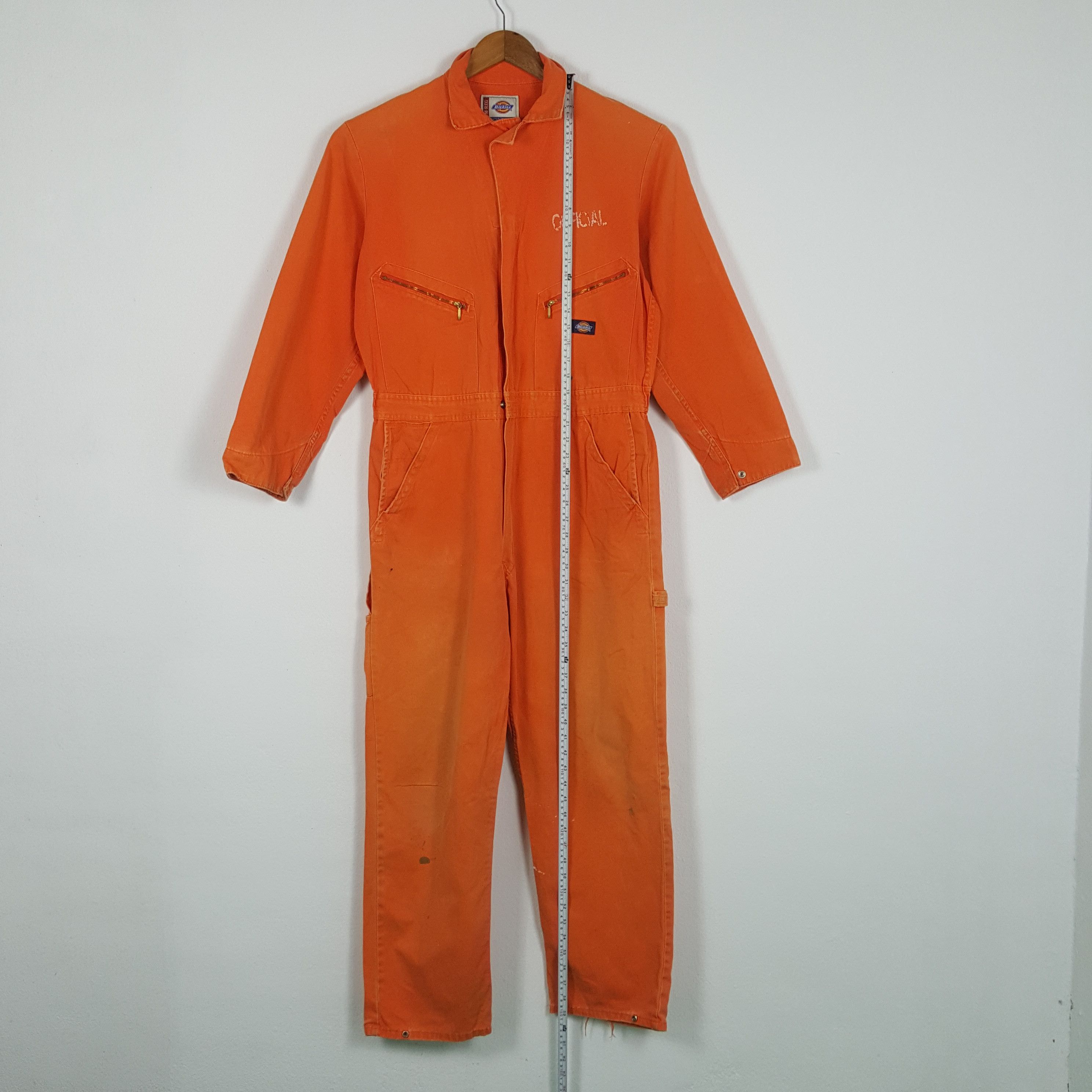 Vintage DICKIES x Skull Design Custom Style Coverall Jacket