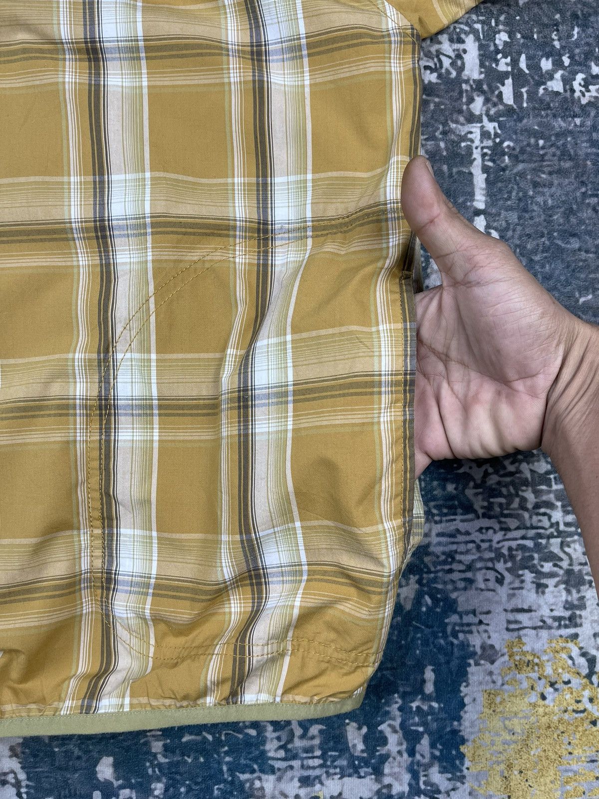 Towncraft Town Craft Snap Button Yellow Lemon Check Pullover Shirt Size US L / EU 52-54 / 3 - 9 Thumbnail