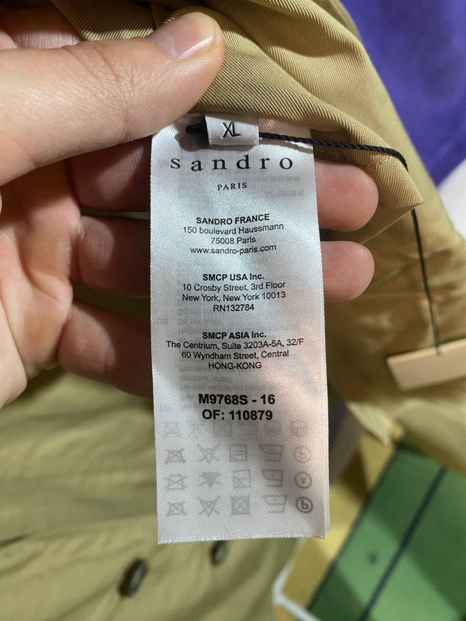 Sandro Sandro Paris Men Trench Coat Jacket Size US L / EU 52-54 / 3 - 13 Thumbnail