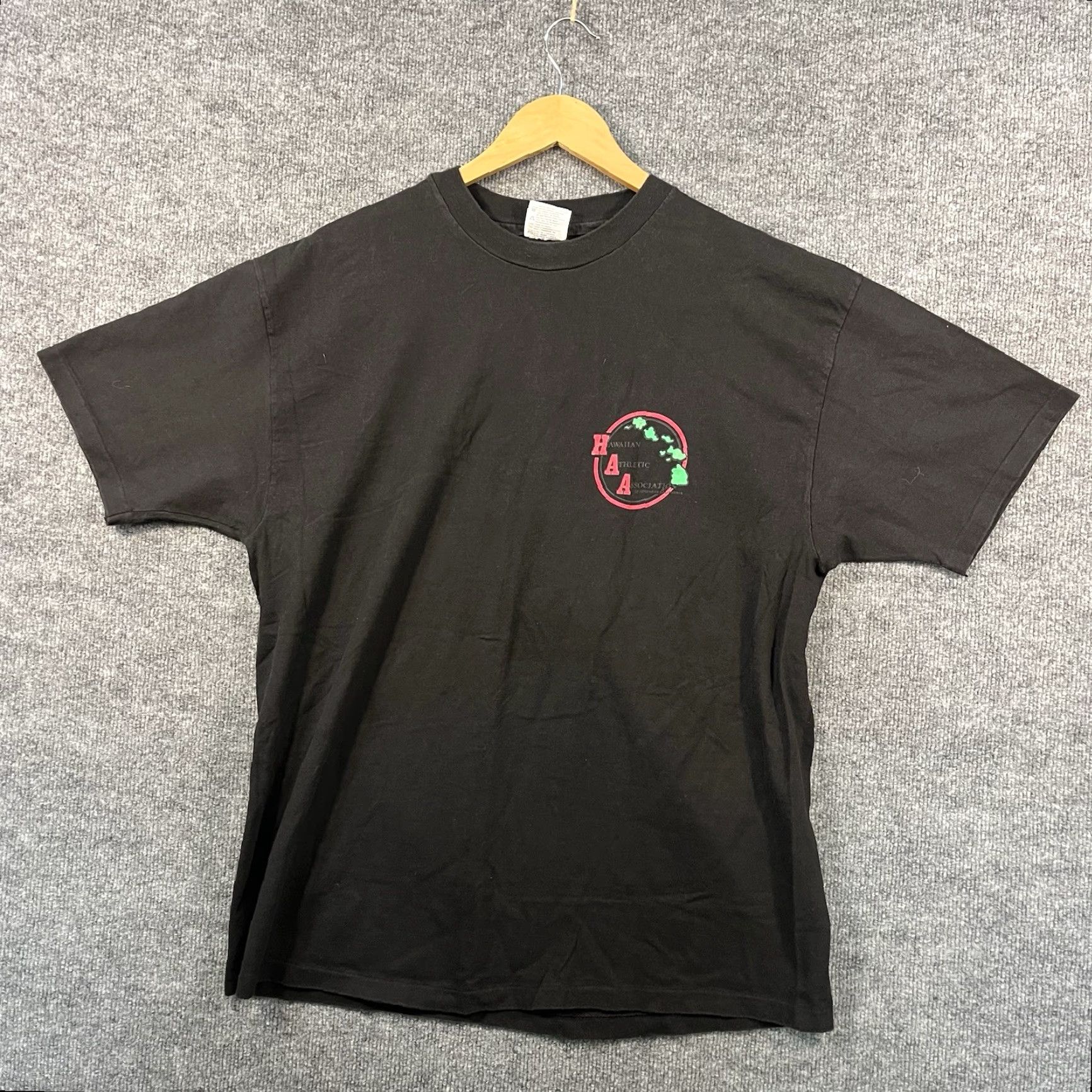 Hanes VINTAGE Hanes Beefy T-Shirt 90s Aloha Slo Pitch Graphic XL Black White Logo Men Short Sleeve Round Neck Size US XL / EU 56 / 4 - 3 Thumbnail