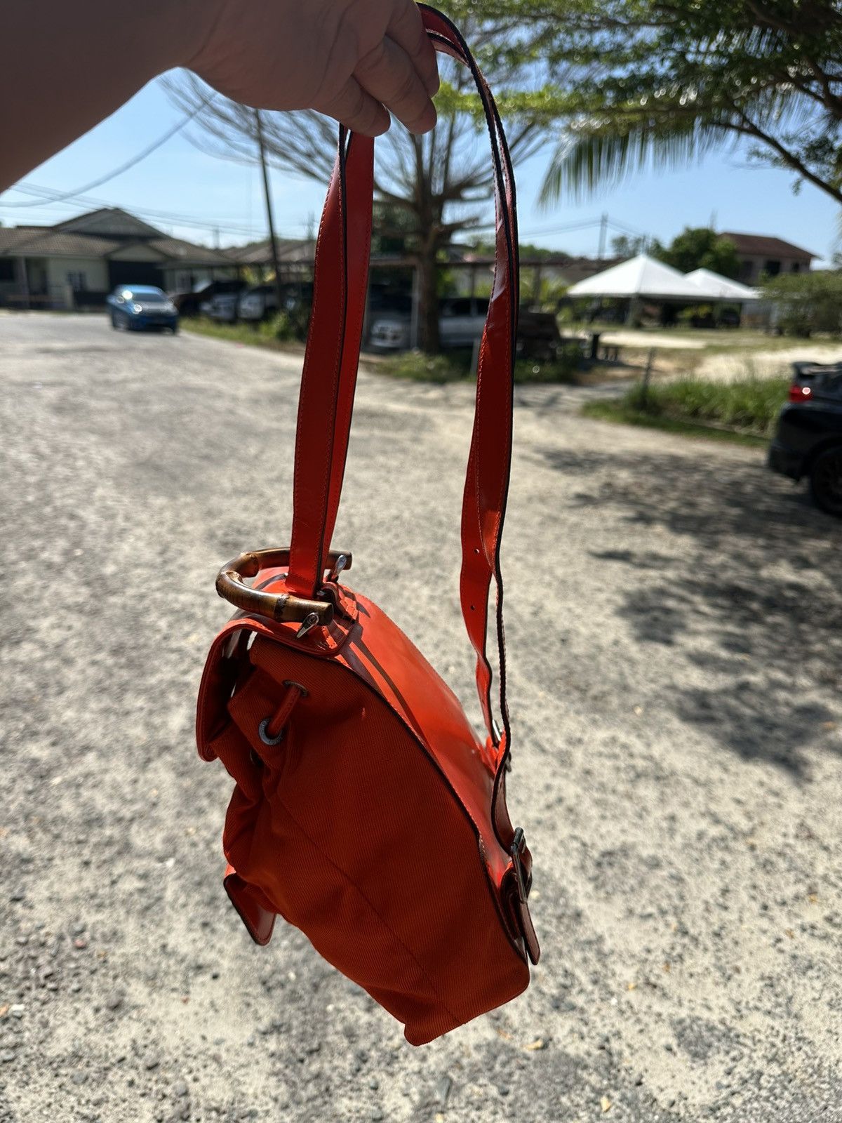 Gucci Gucci Leather Bamboo Backpack Size ONE SIZE - 8 Thumbnail