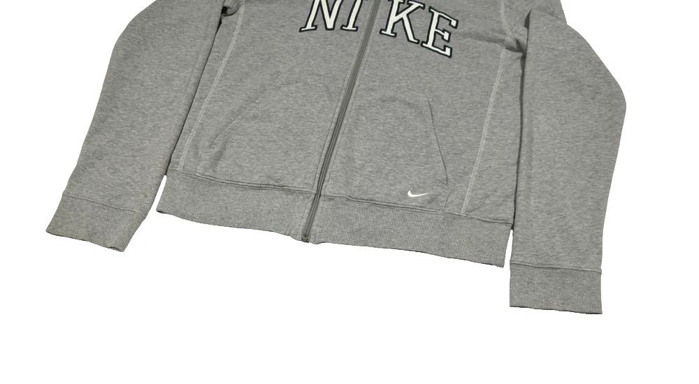 Nike Nike Womens Zip Hoodie Size XL Gray Size XL / US 12-14 / IT 48-50 - 3 Thumbnail