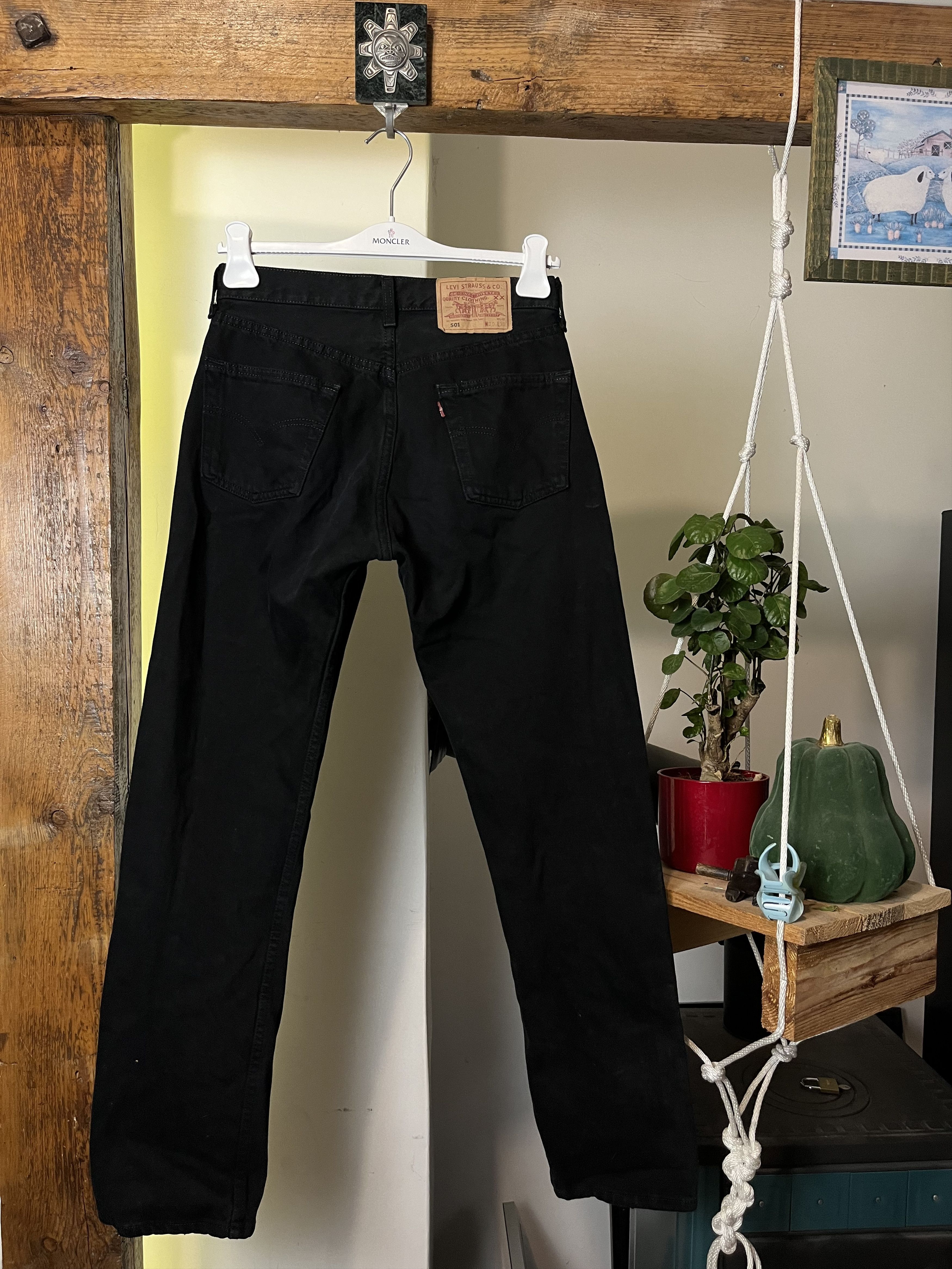 Levi's × Levi's Vintage Clothing Vintage 90s Levi's 501 Black Made in USA Denim Jeans Size 28" / US 6 / IT 42 - 1 Thumbnail