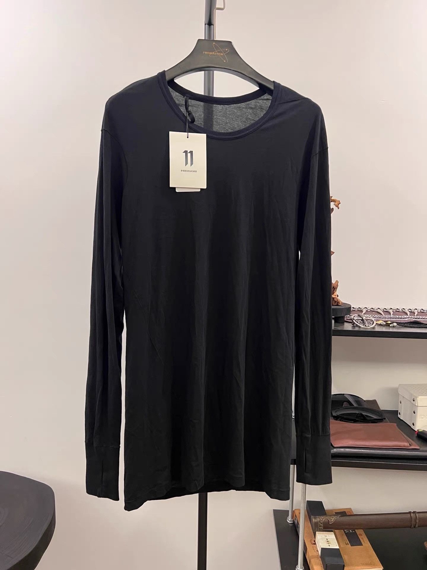 11 By Boris Bidjan Saberi 11by BBS Logo Print Long Sleeve K35 Size US M / EU 48-50 / 2 - 2 Thumbnail