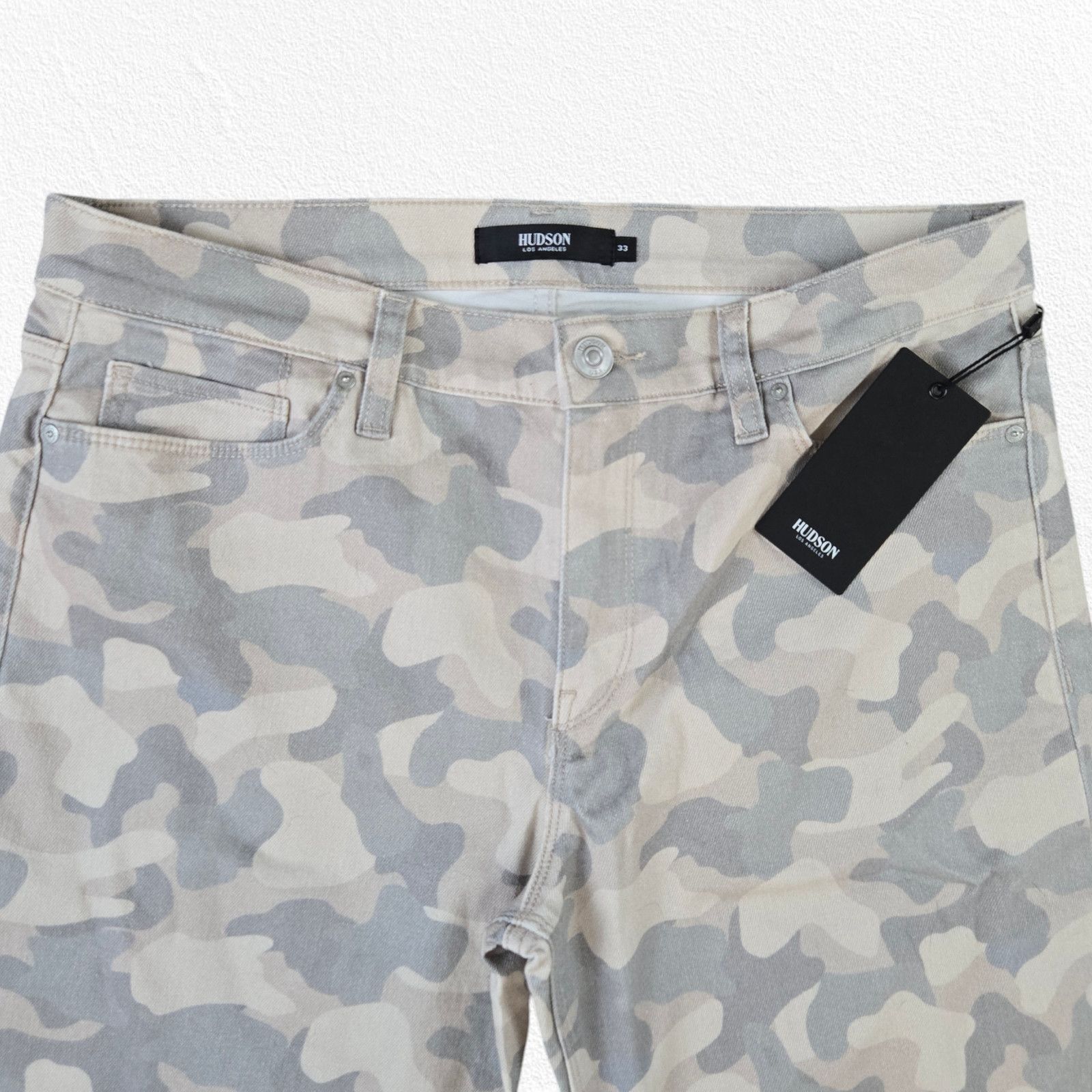 Hudson Hudson Nico Camo Straight Leg Jeans Size 33 Size 33" - 5 Thumbnail