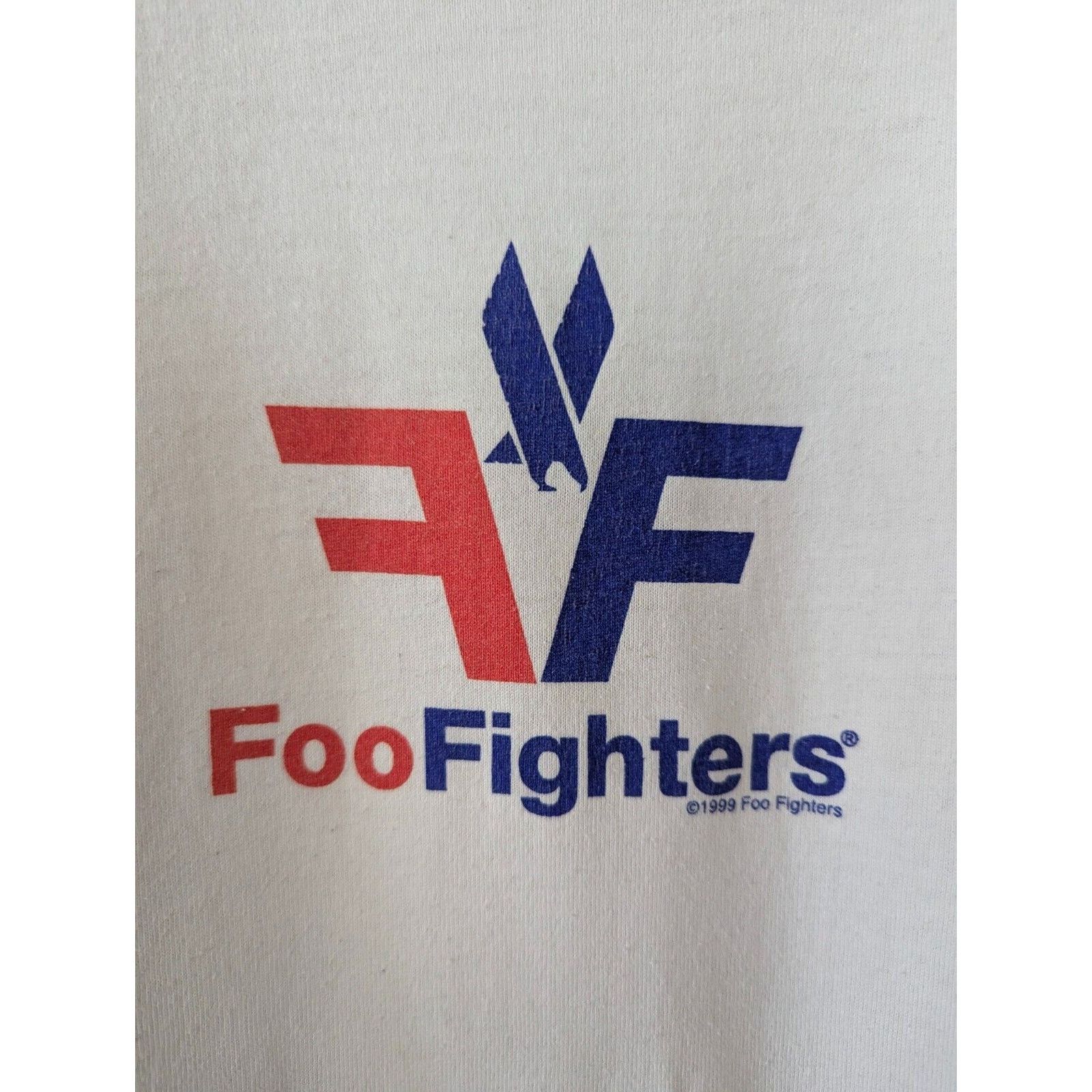 Jerzees VINTAGE FOO FIGHTERS T-SHIRT - AMERICAN AIRLINES - NIRVANA Size US L / EU 52-54 / 3 - 2 Thumbnail
