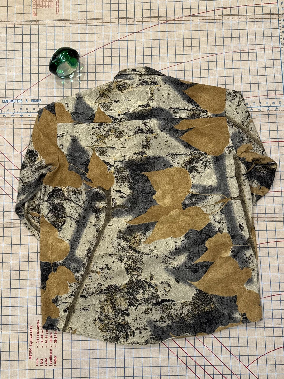 Vintage Vintage Ghost Camo Button Up Shirt Brown Leaf Size Large Size US L / EU 52-54 / 3 - 9 Thumbnail