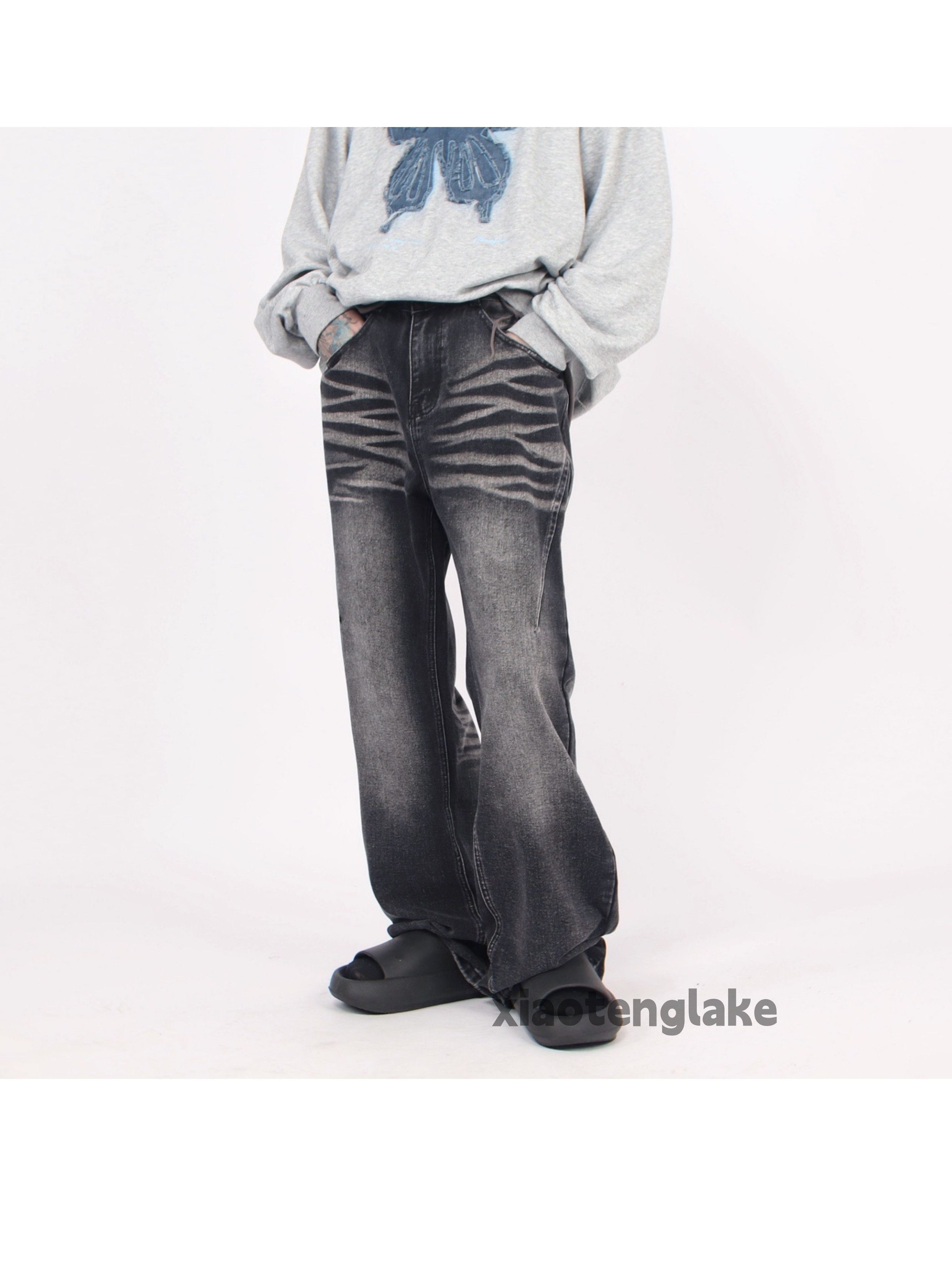 Jean × Vintage washed faded cleanfit yuppie loose baggy jeans Size US 32 / EU 48 - 1 Thumbnail